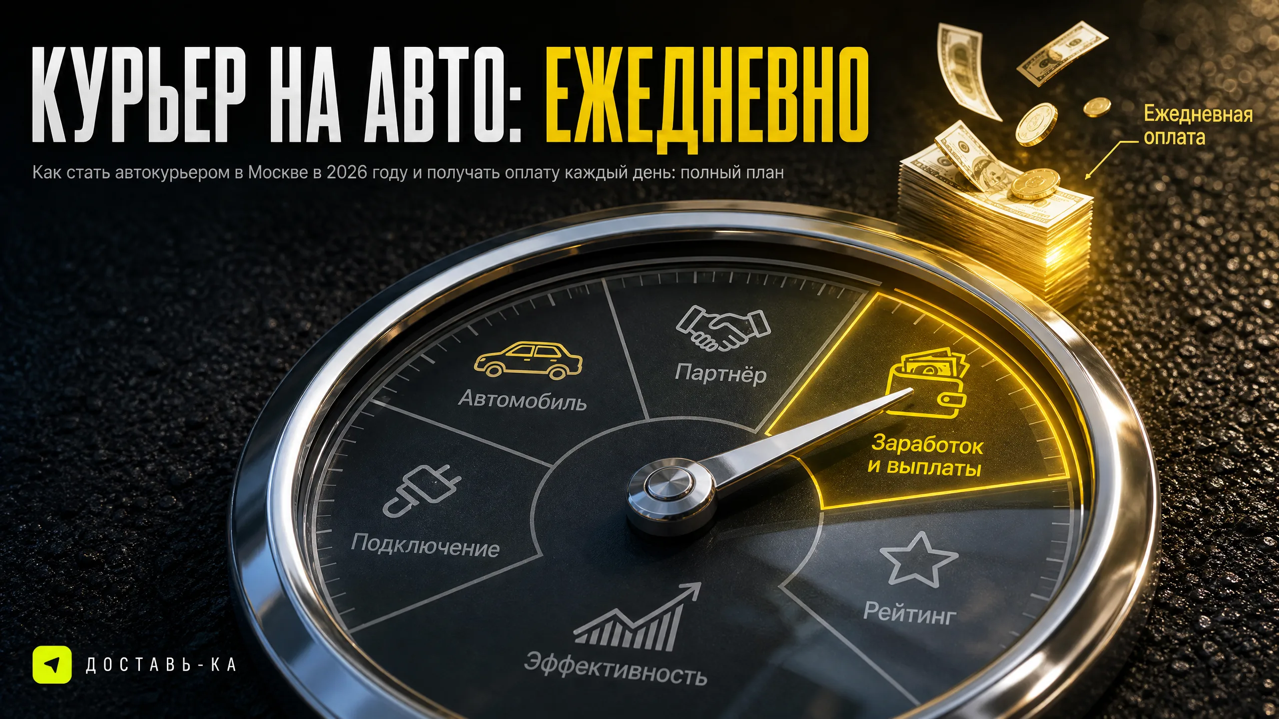 Курьер на авто в Москве: вакансии с ежедневной оплатой в 2026 году