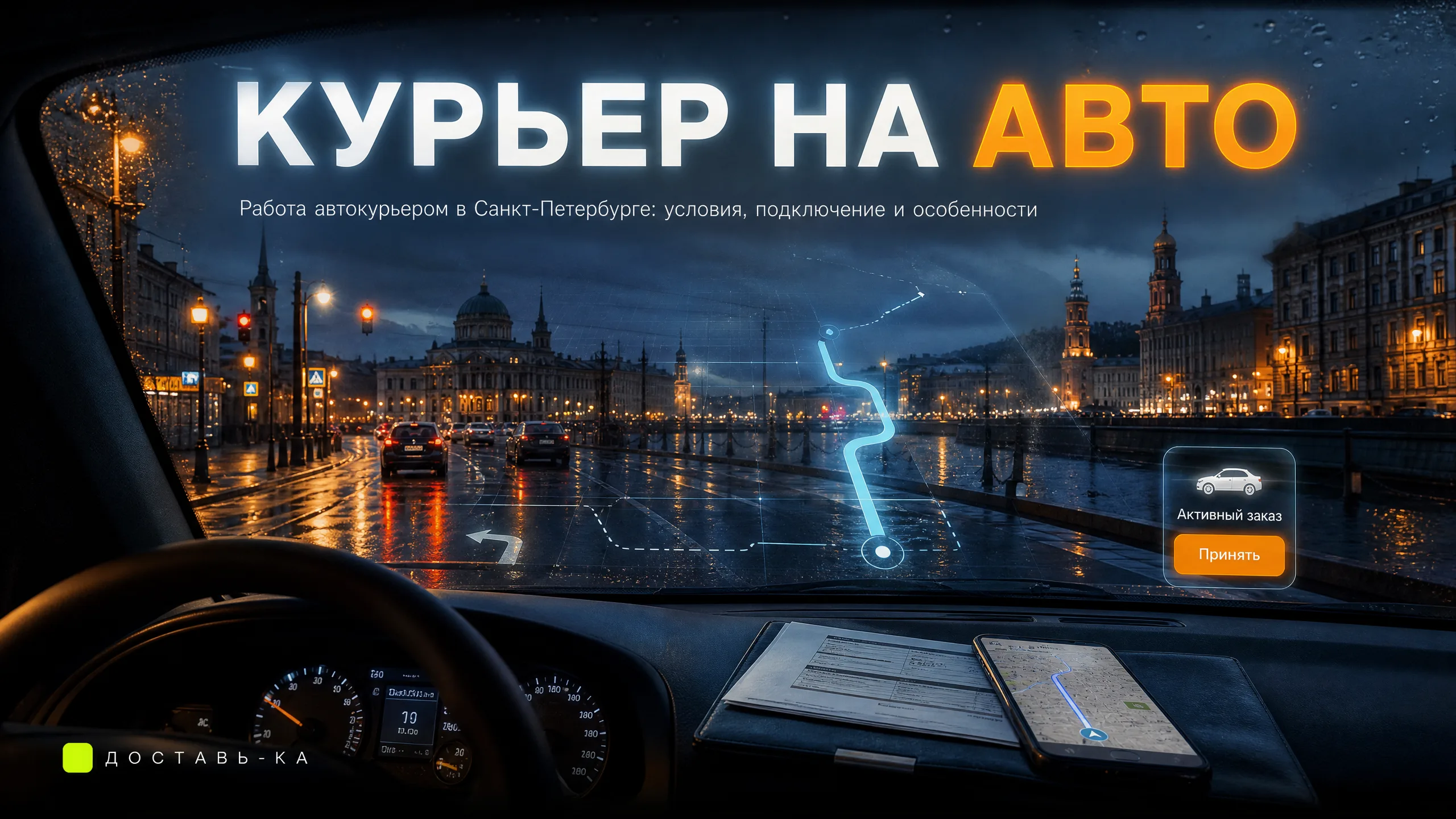 Курьер на авто в Санкт-Петербурге: работа и подключение в 2026