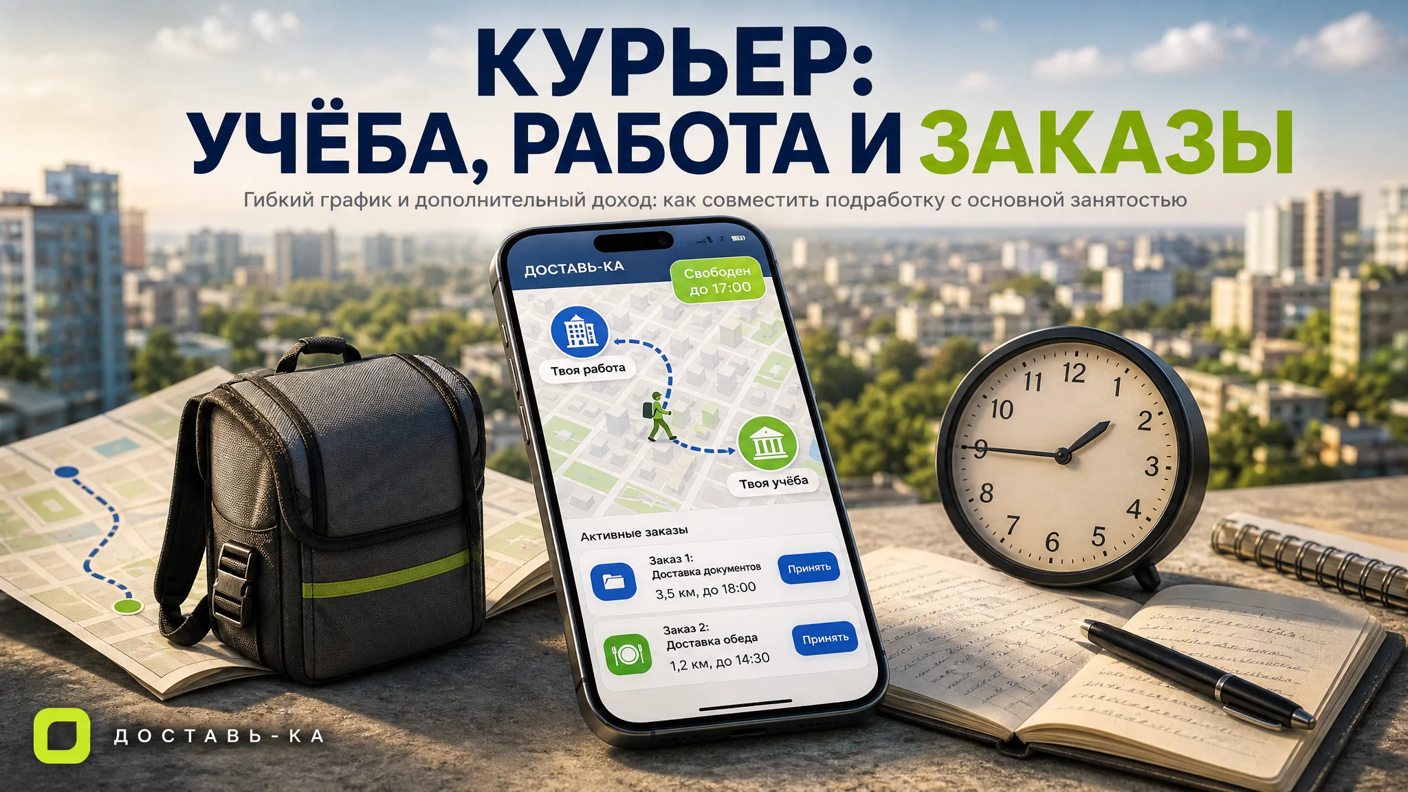 Курьер на подработку: как совместить с учебой или основной работой в 2026 году