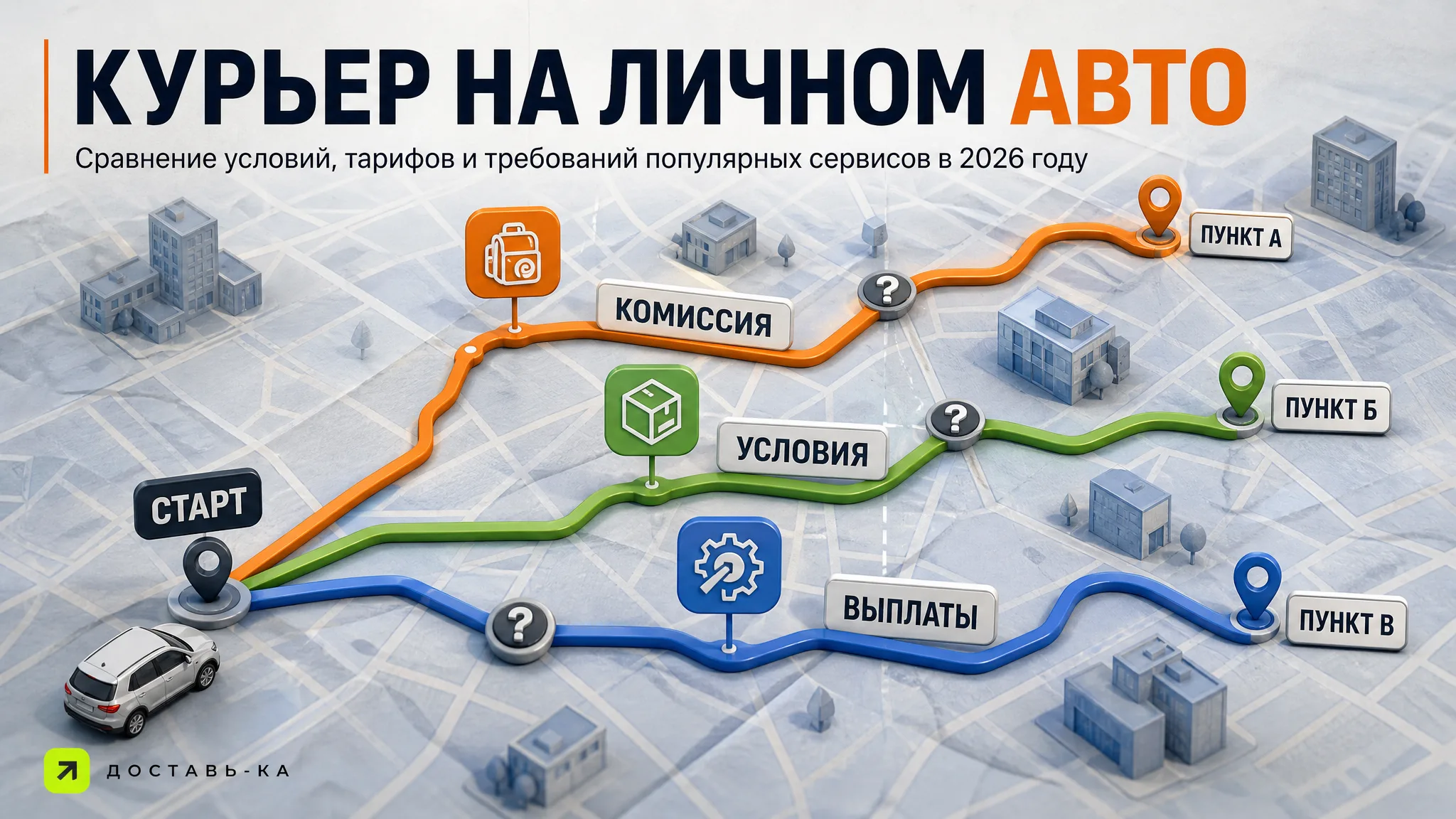 Где лучше работать курьером на личном авто: сравнение тарифов и условий в 2026
