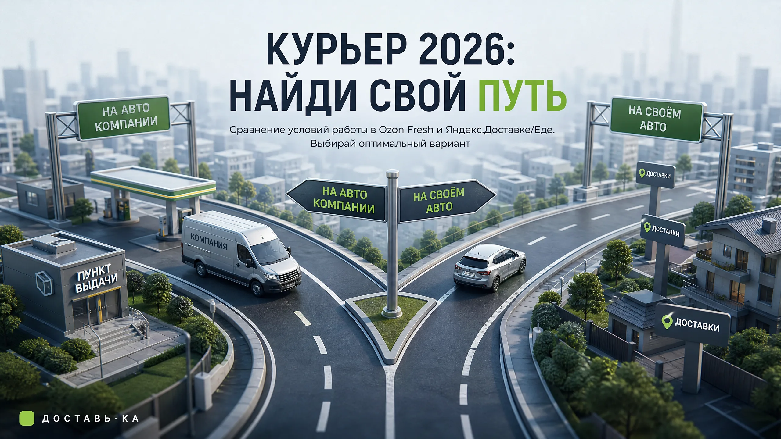 Курьер Ozon Fresh на авто компании: условия работы и сравнение с Яндекс в 2026