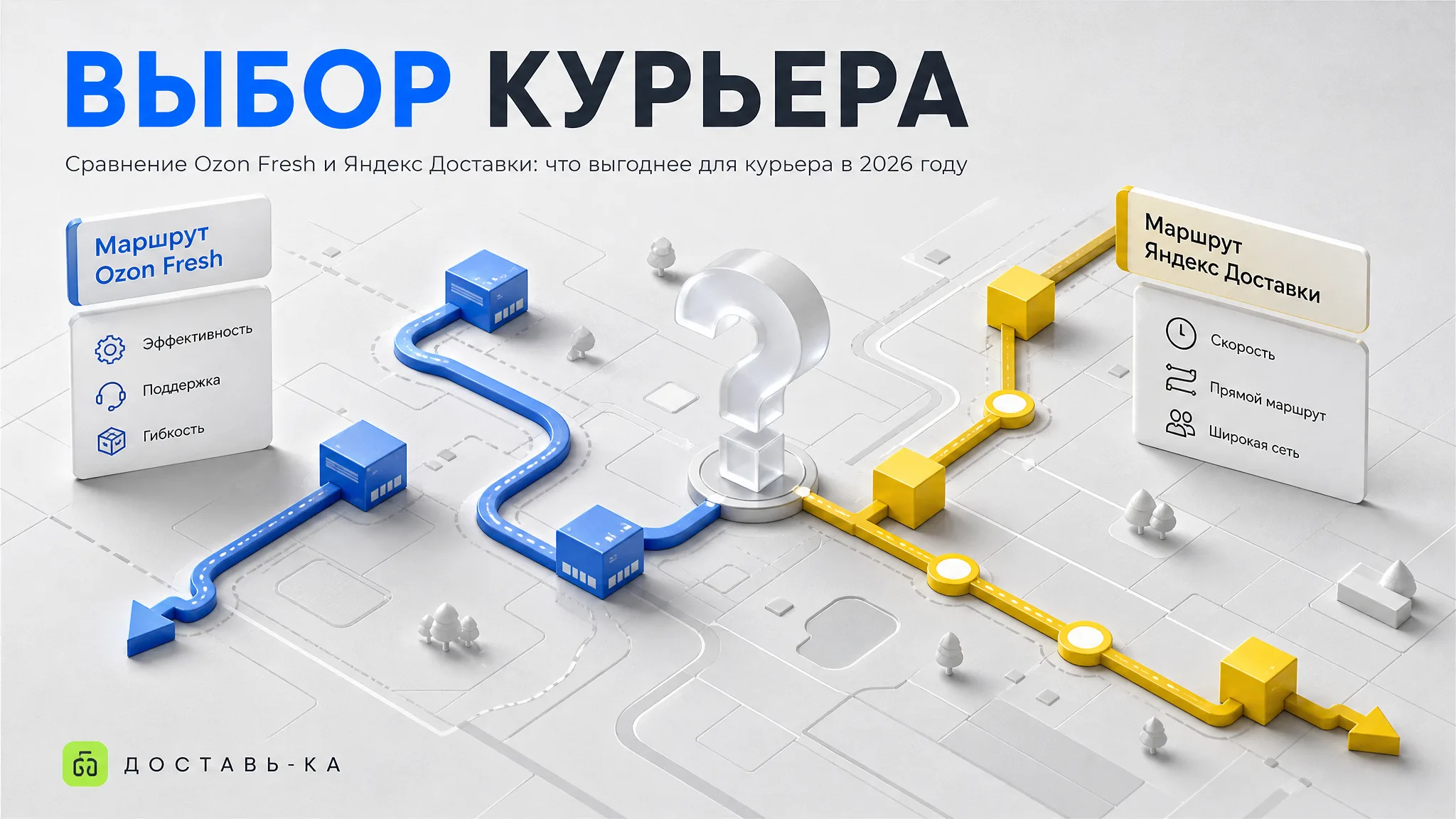 Озон Фреш против Яндекс Доставки: где курьеру работать лучше в 2026?