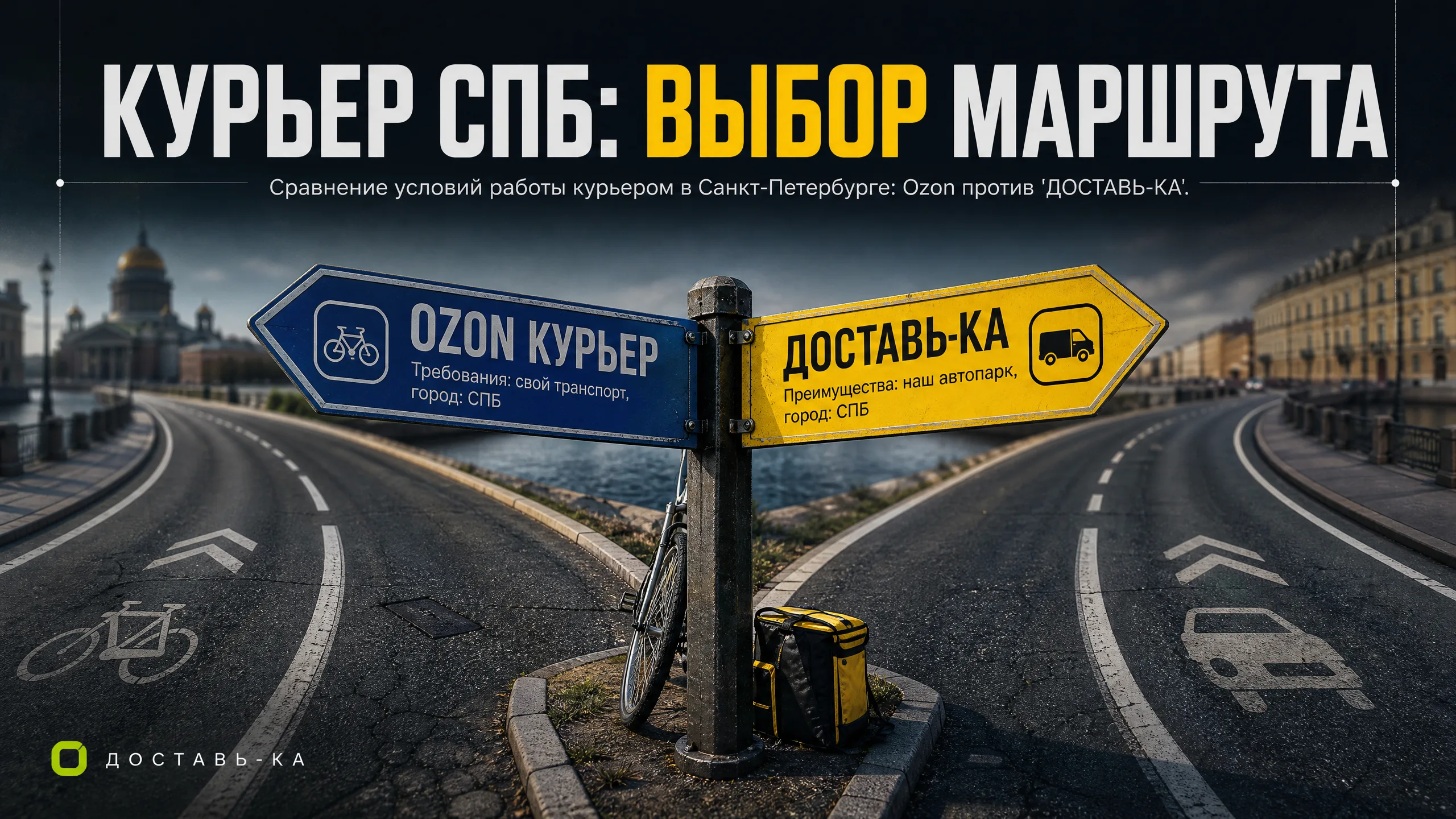 Озон курьер Санкт-Петербург: условия и сравнение с ДОСТАВЬ-КА в 2026
