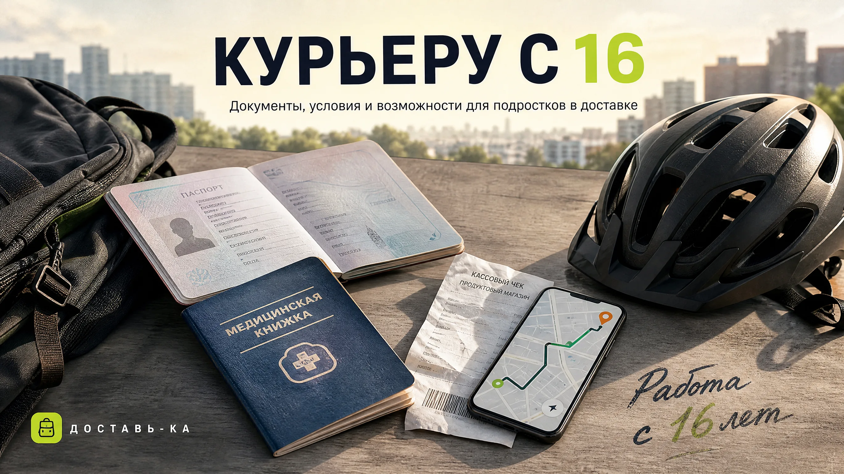 Курьер с 16 лет: как начать работать в доставке в 2026 году