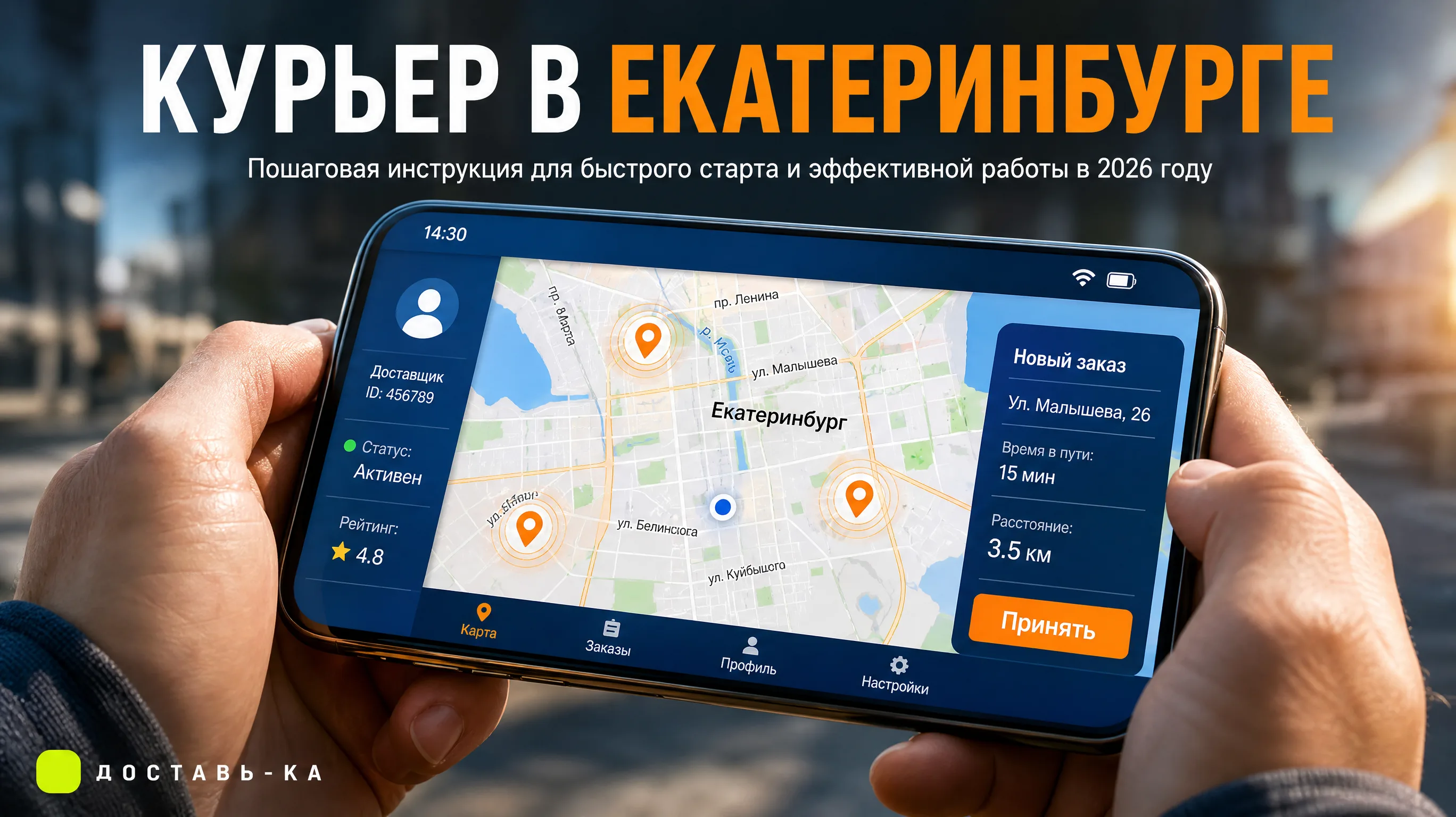 Быстрый курьер в Екатеринбурге: вакансии и старт с «Доставь-Ка» в 2026 году