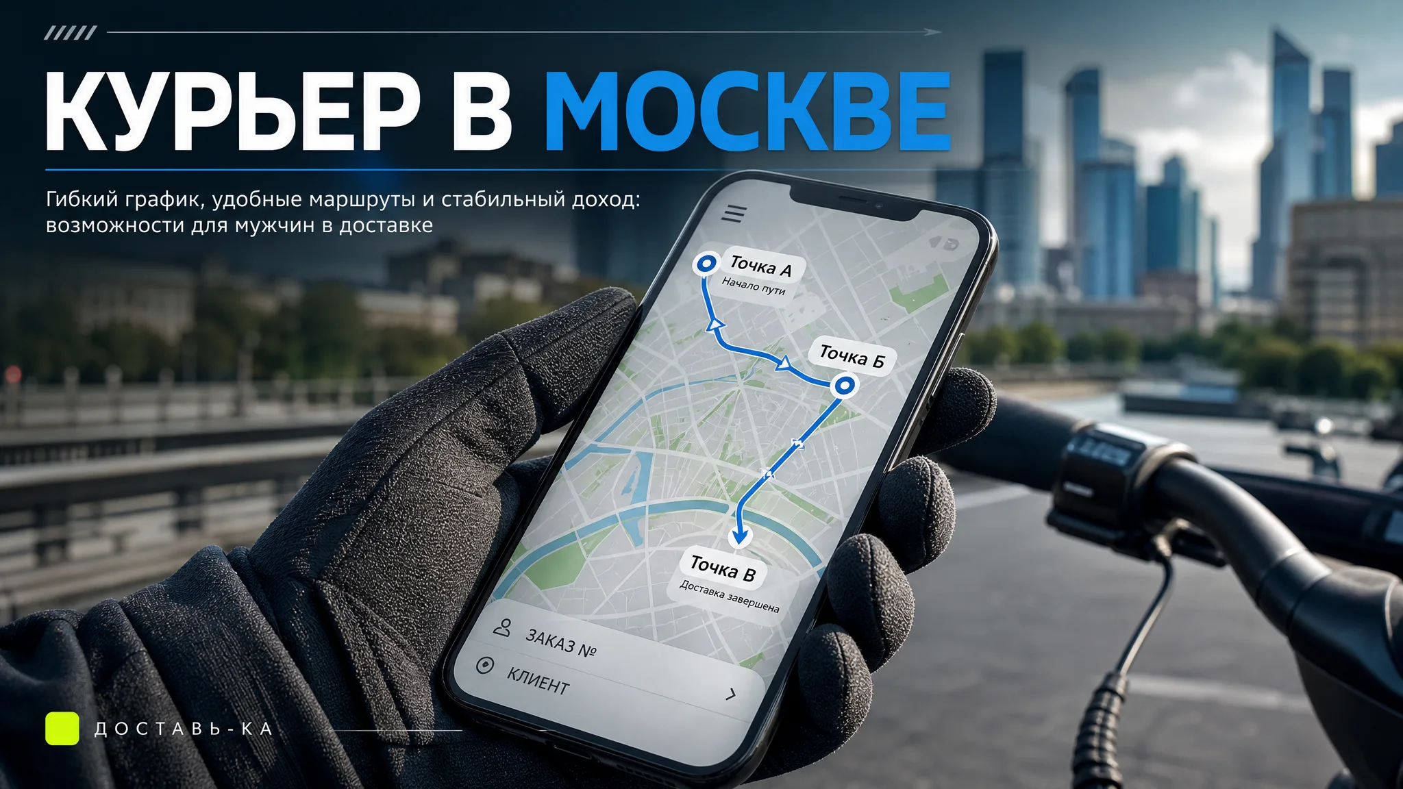 Работа в Москве курьером мужчинам: обзор вакансий 2026 года