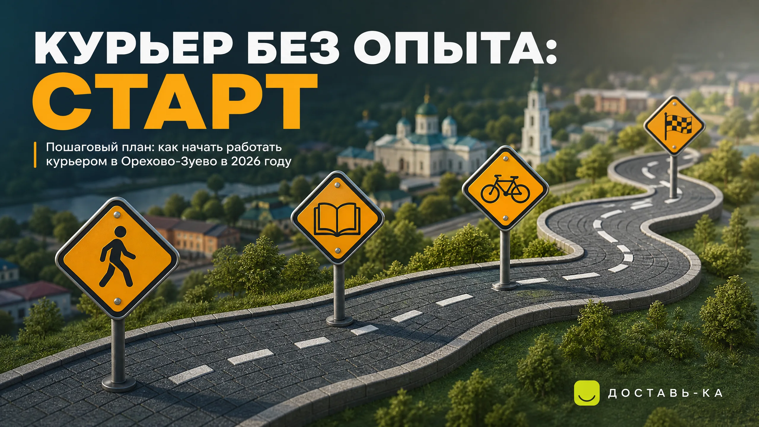 Курьер в Орехово-Зуево: начать без опыта – реально в 2026 году