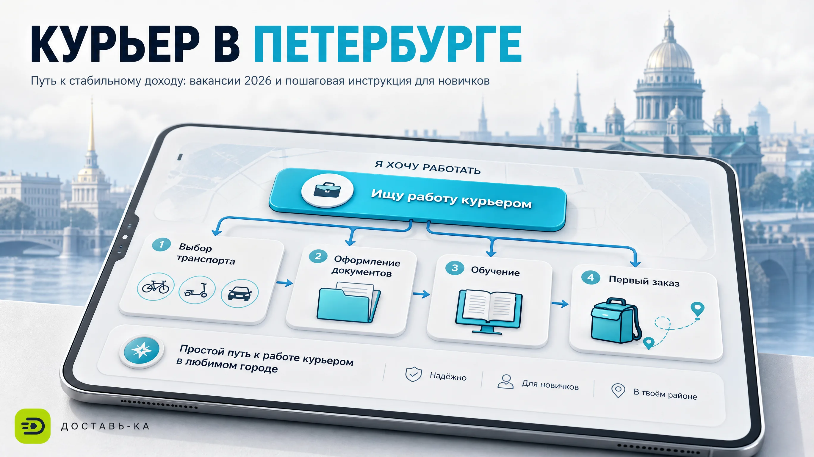 Курьер в Санкт-Петербурге: актуальные вакансии и условия в 2026 году