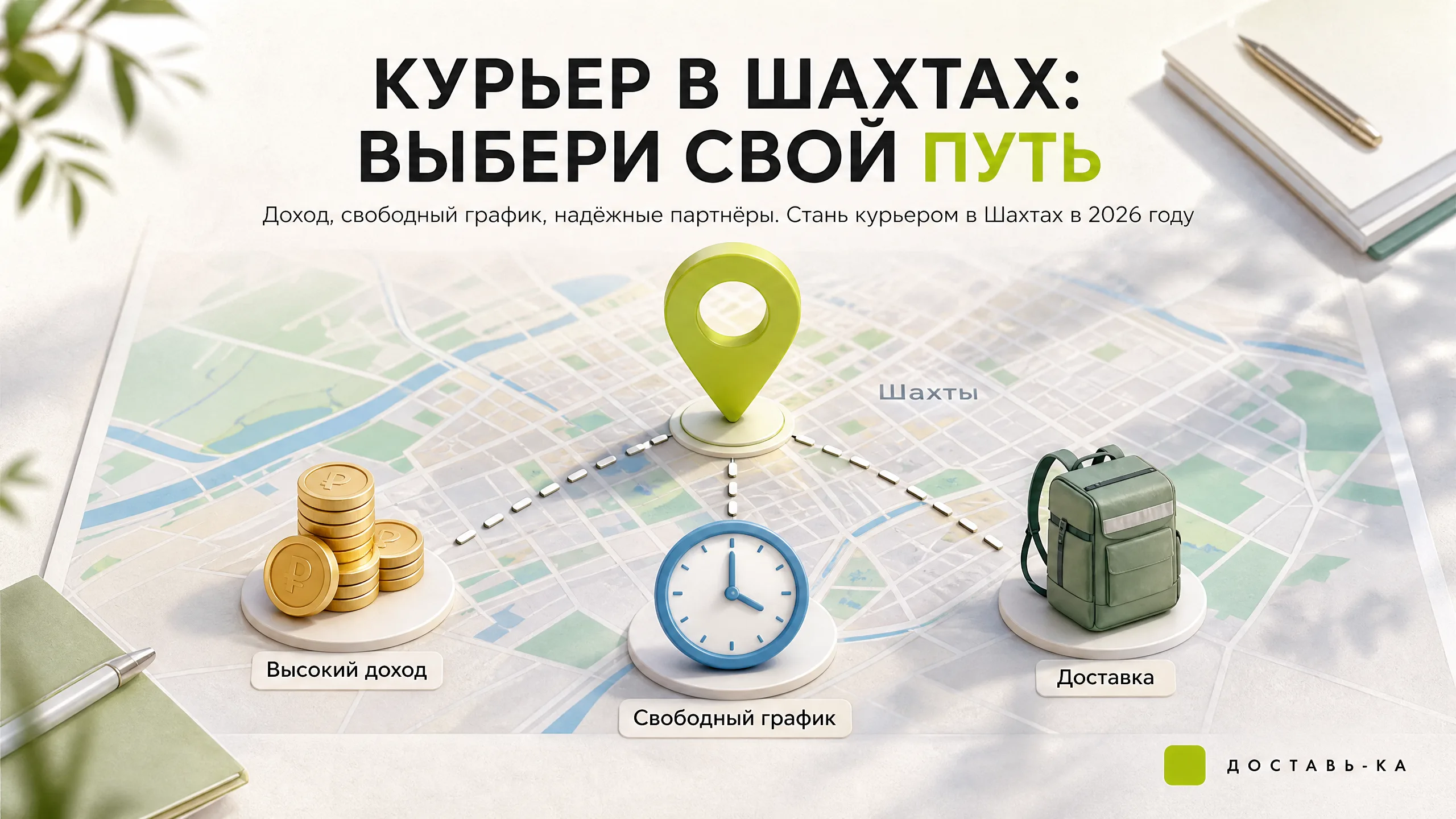 Курьер в Шахтах 2026: гибкий график и стабильный доход