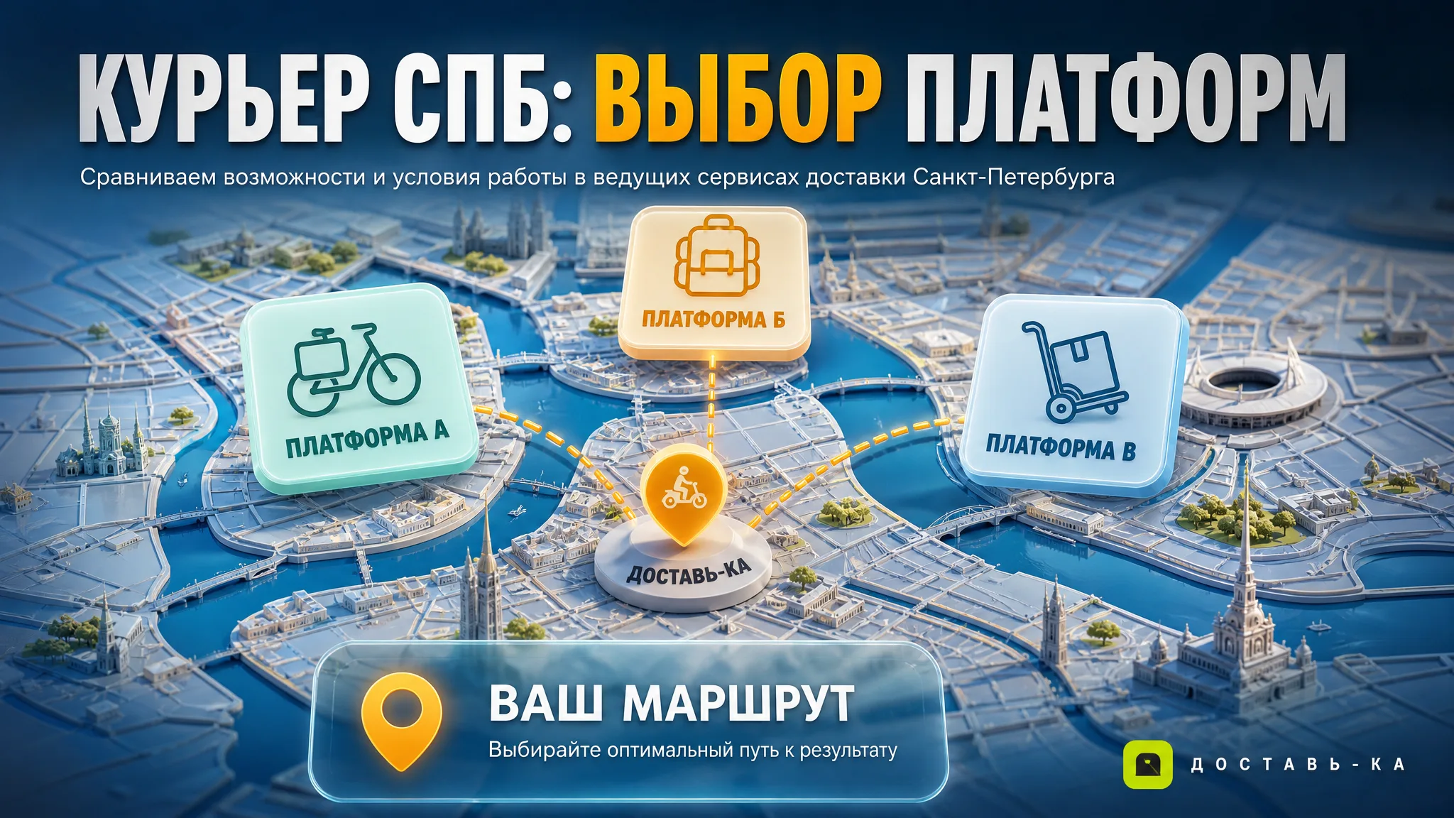 Вакансии курьера в СПб: актуальное подключение к платформам в 2026