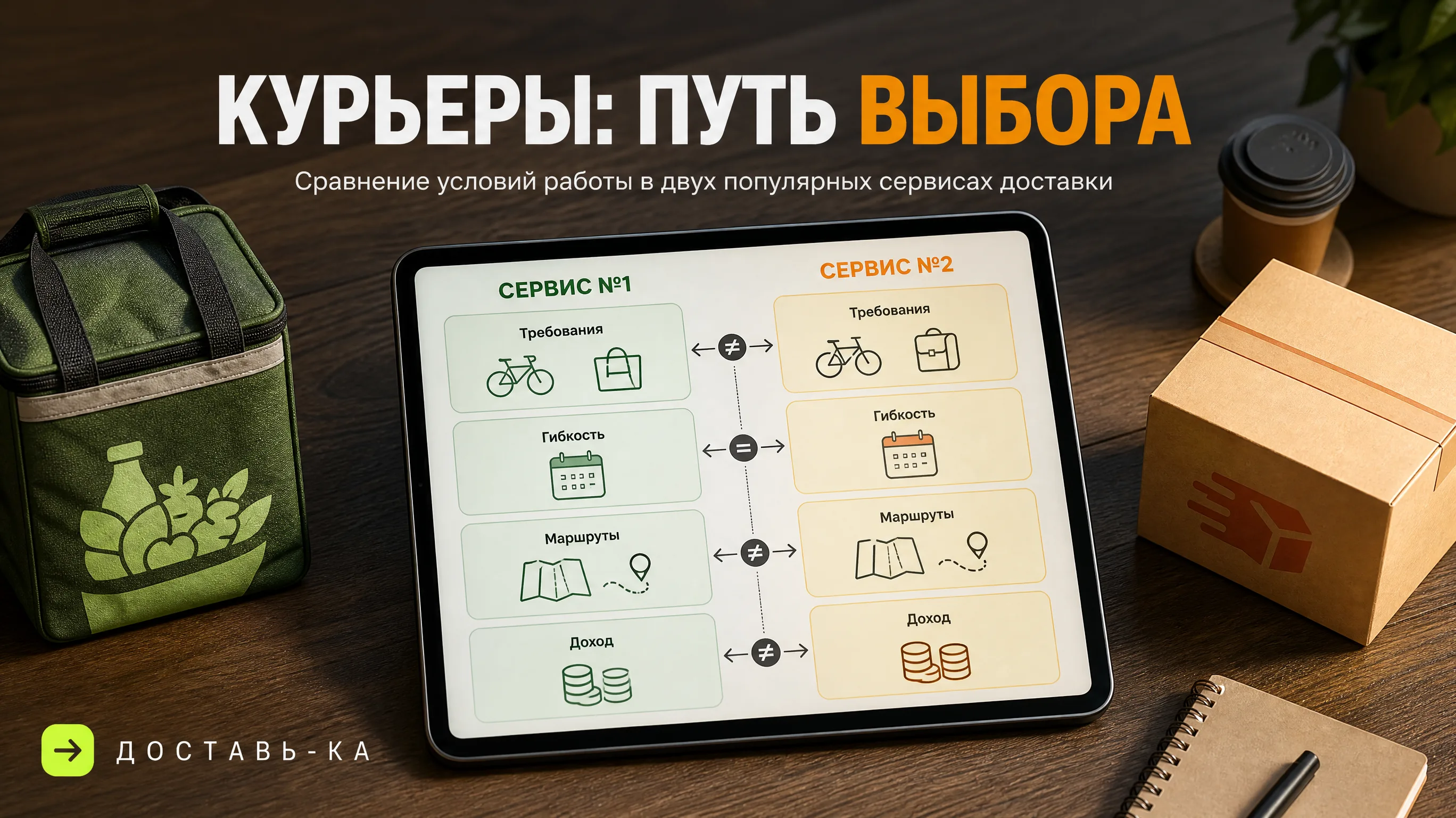 Курьер ВкусВилл или Яндекс: сравнение условий работы в 2026 году