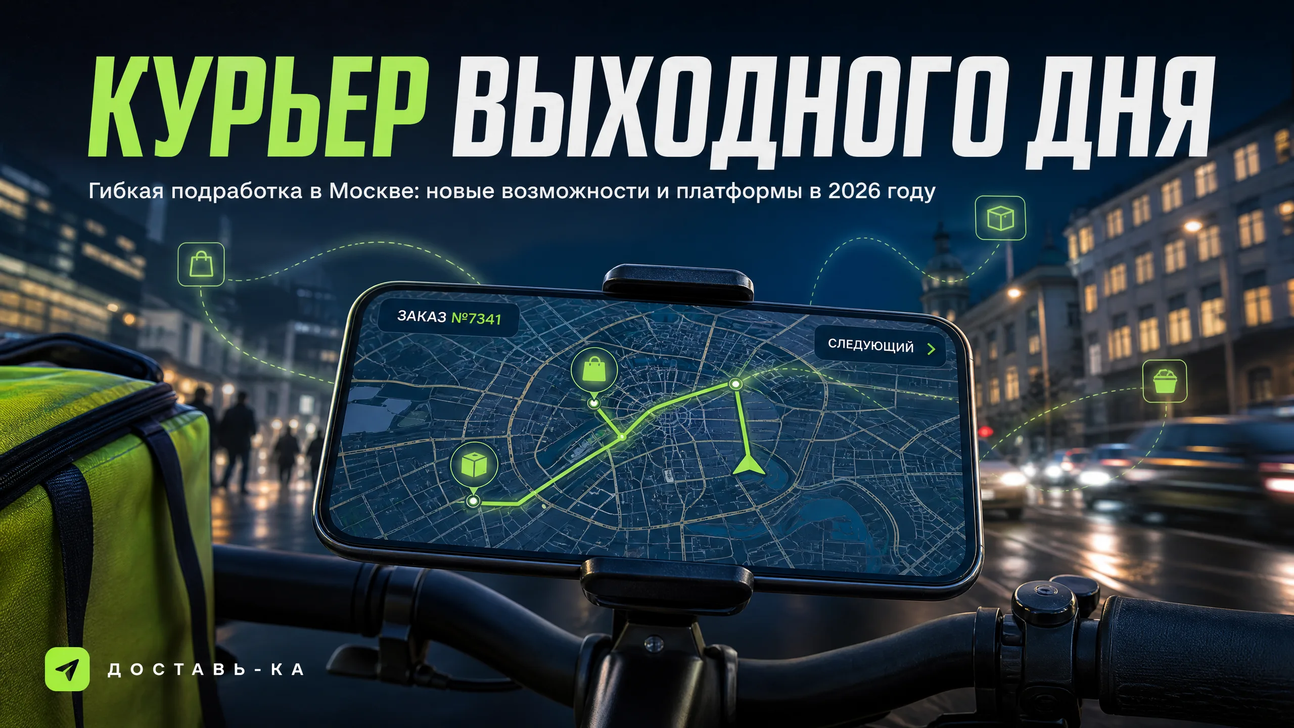 Курьер выходного дня в Москве: работа без привязки к графику в 2026 году