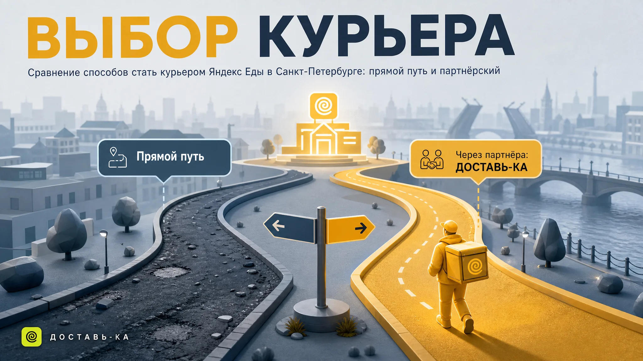 Курьер Яндекс Еда в СПб: стань частью команды в 2026 году