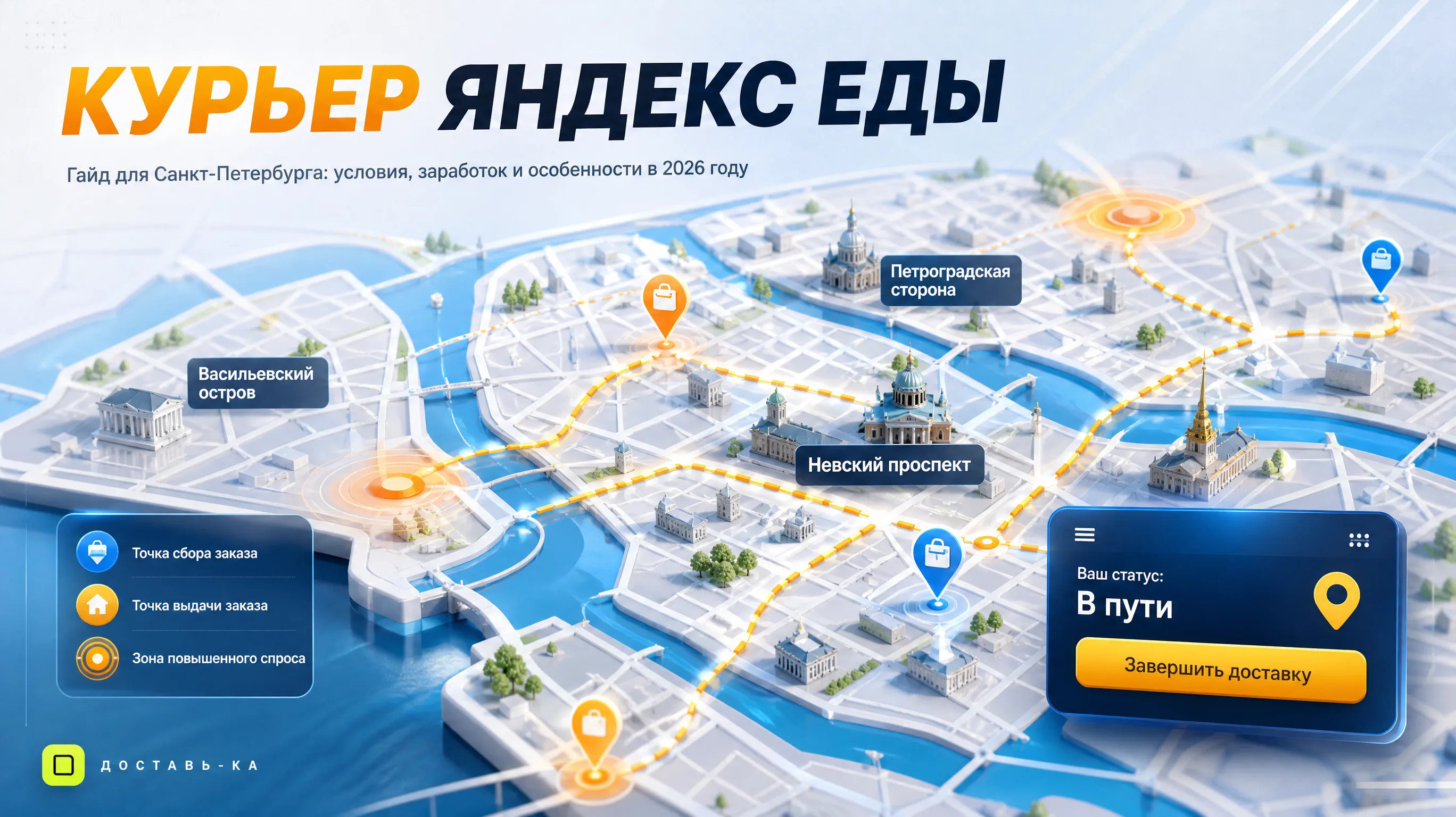 Курьер Яндекс Еды в Санкт-Петербурге: условия работы в 2026 году