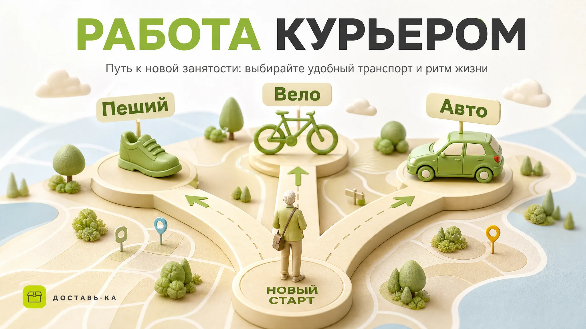 Работа для пенсионеров женщин курьером в 2026 году: все особенности