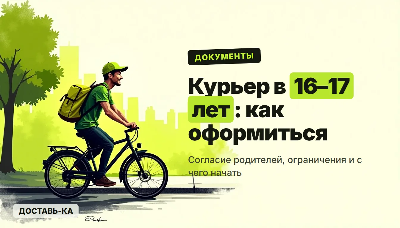 Согласие родителей для курьера 16–17 лет: как оформить в 2026 году