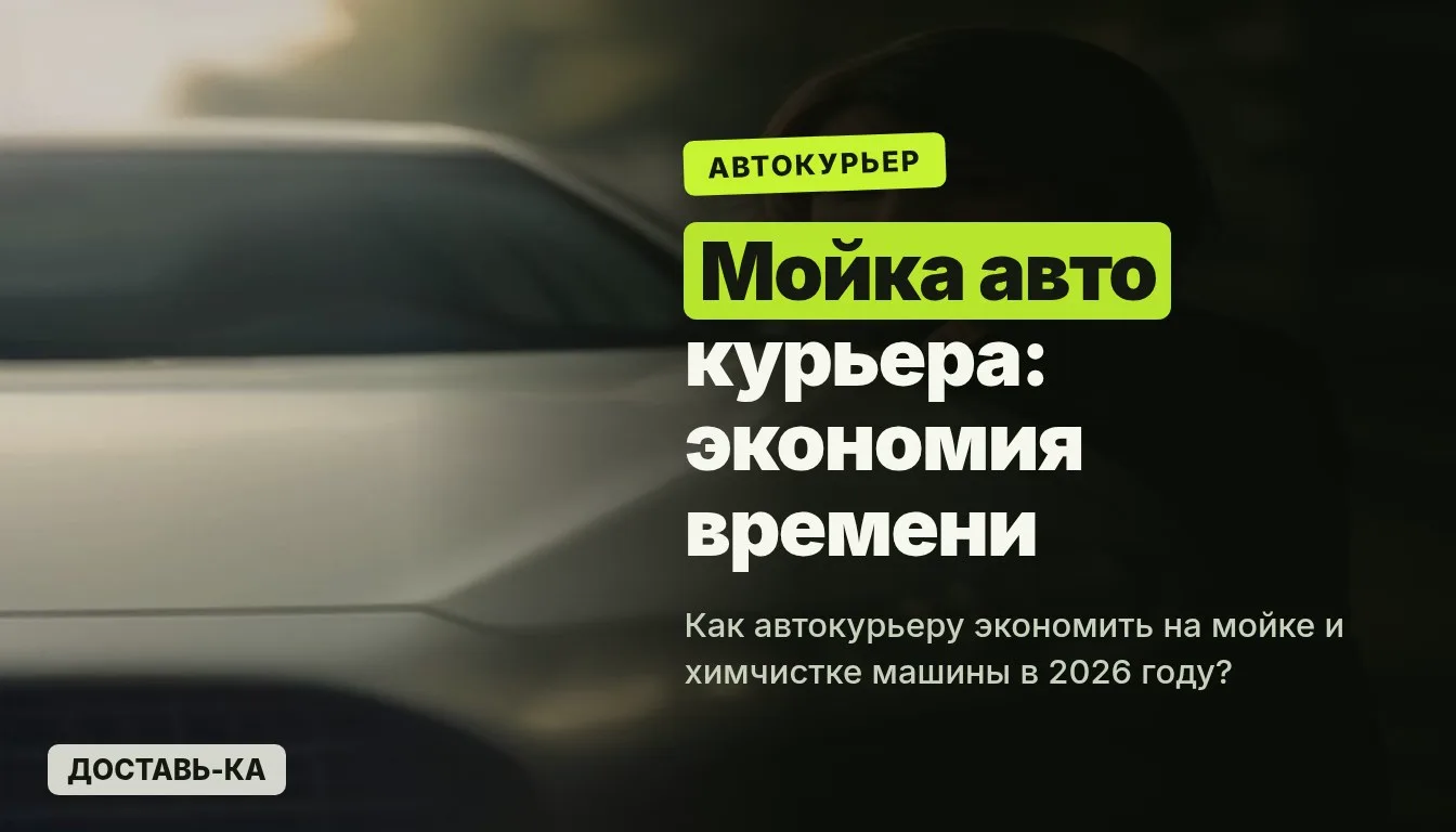 Автокурьер: мойка машины для курьера — как экономить в 2026 году
