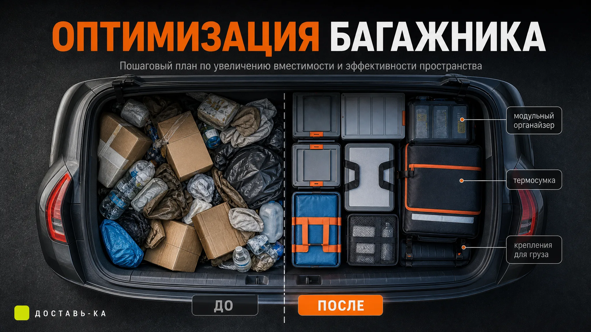Автокурьер: как увеличить место в багажнике для заказов в 2026 году