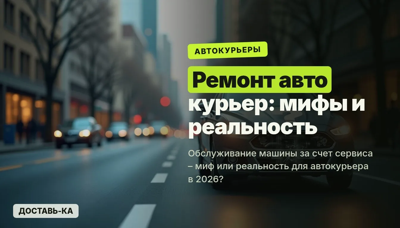 Автокурьер: ремонт и обслуживание машины за счет сервиса – миф или реальность в 2026 году?