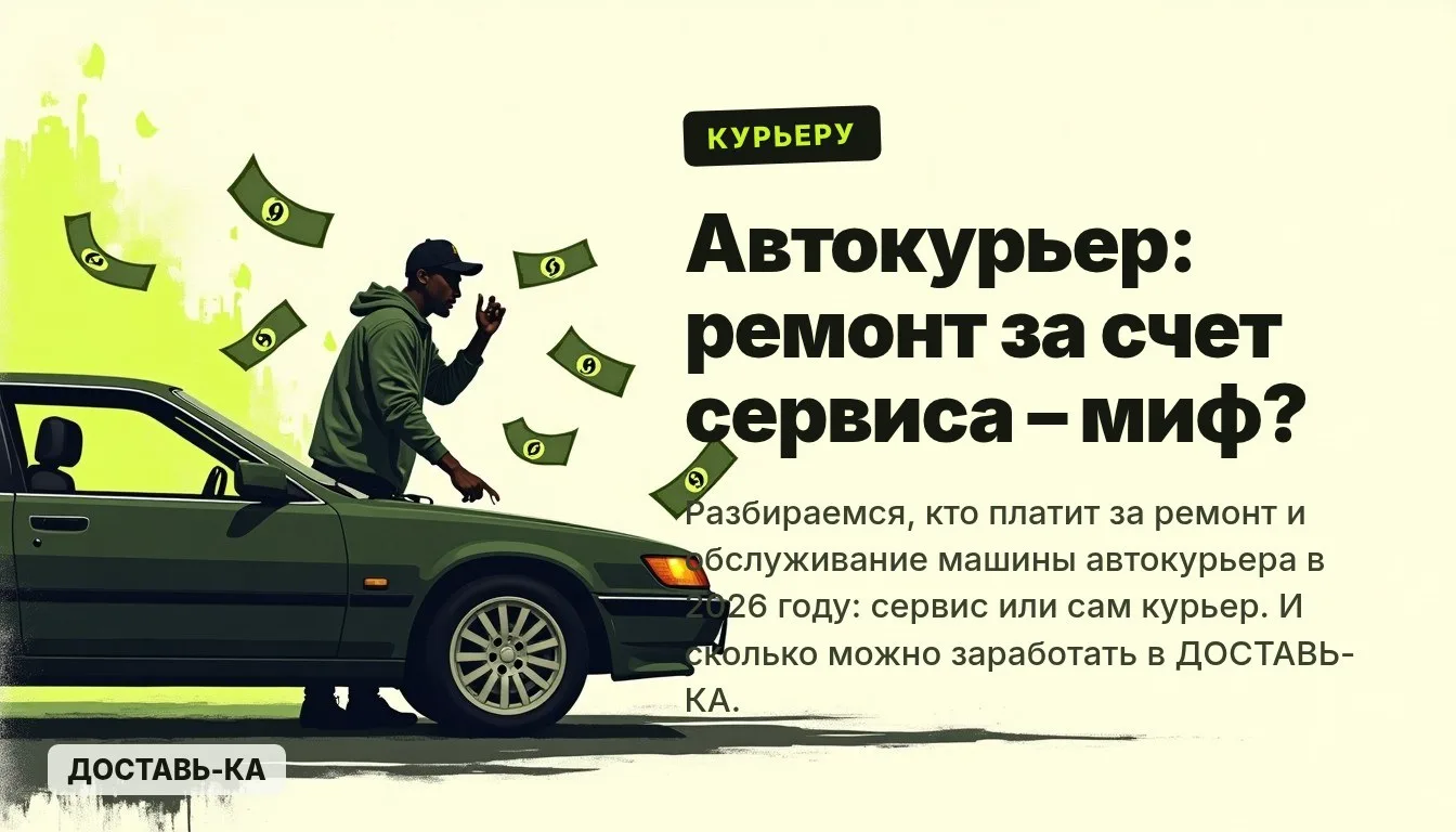 Автокурьер: ремонт и обслуживание машины за счет сервиса – миф?