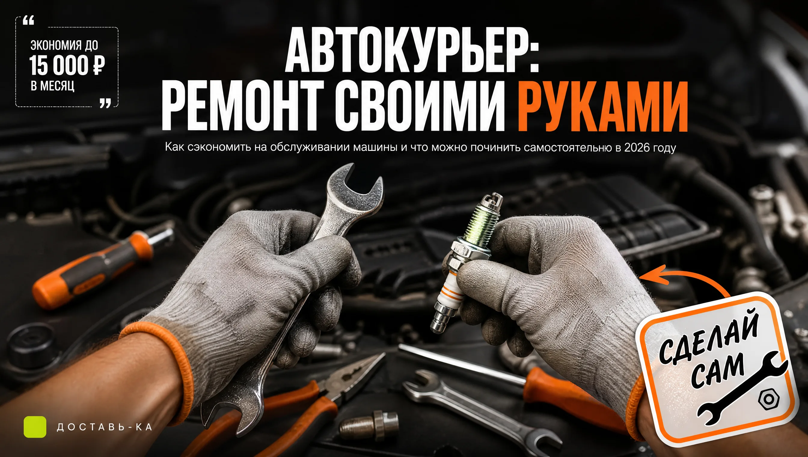 Автокурьер: какой мелкий ремонт автомобиля можно сделать самому в 2026 году
