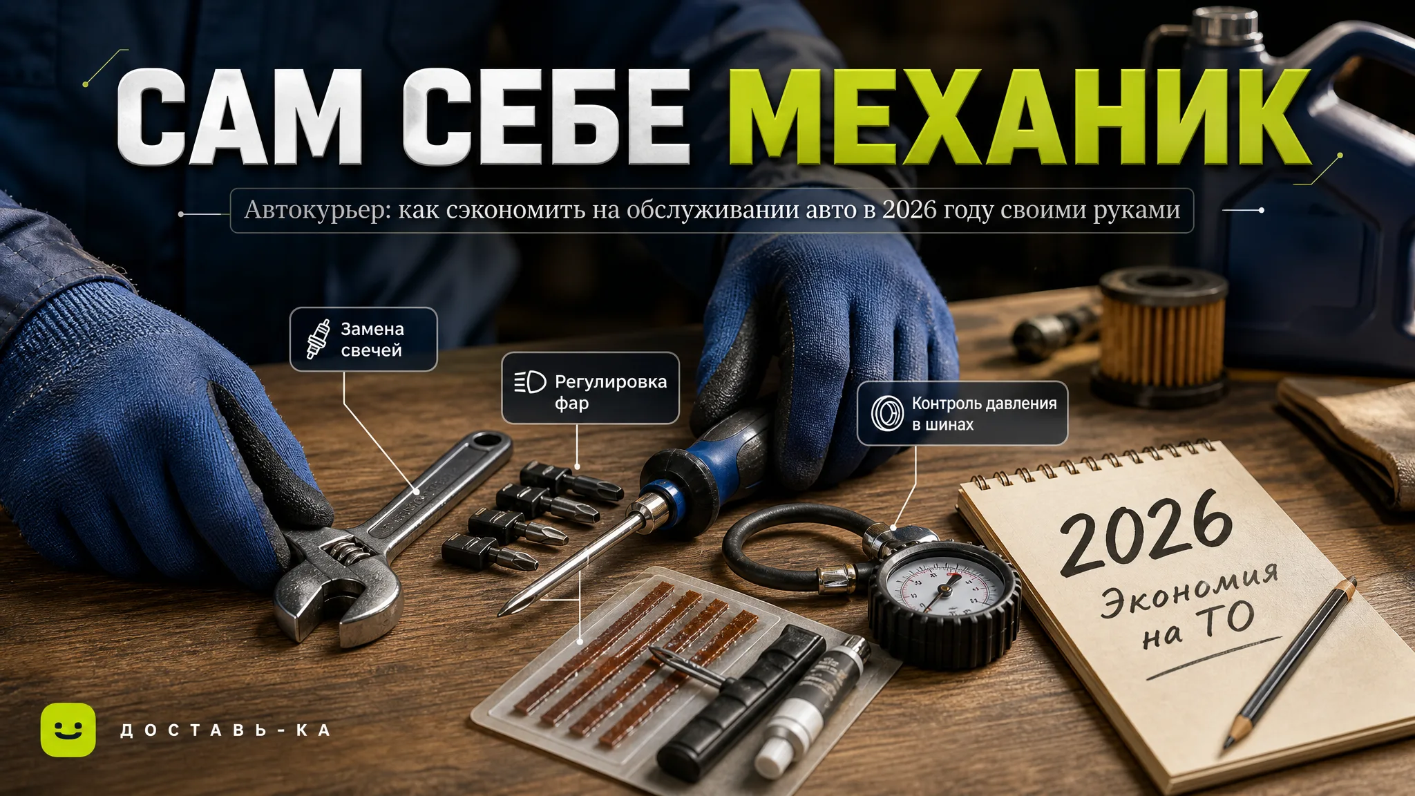 Обслуживание авто для автокурьера: экономия на ремонте в 2026
