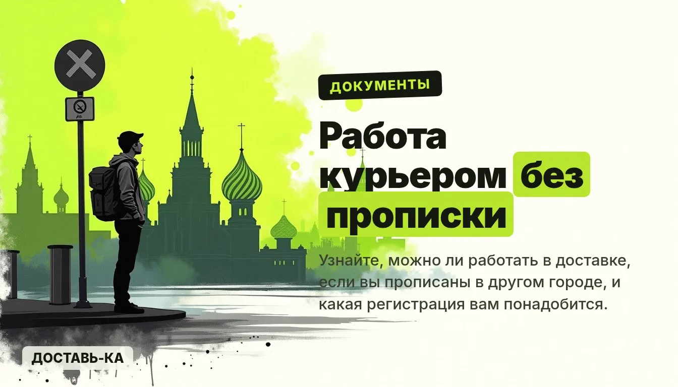 Курьер без прописки в 2026 году — можно ли работать в Яндекс Еде и Доставке