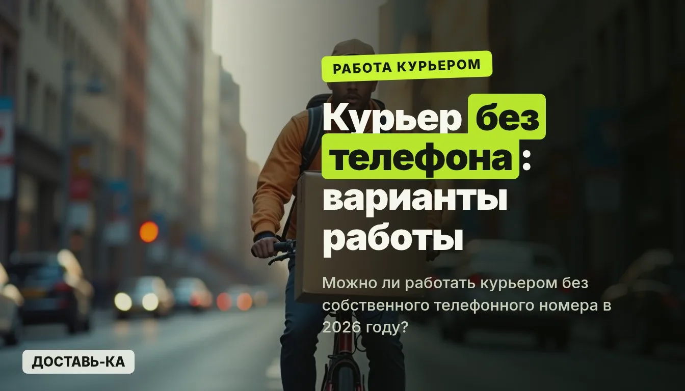 Работать курьером без телефона: реально ли в 2026 году