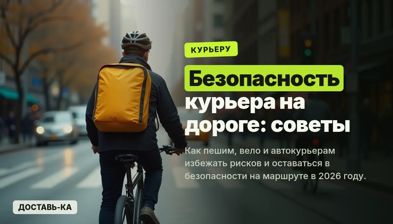 Безопасность курьера на дороге: советы для пеших, вело и авто в 2026 году