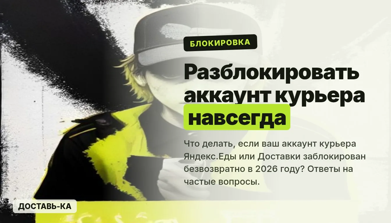 Как разблокировать аккаунт курьера навсегда в 2026 году?