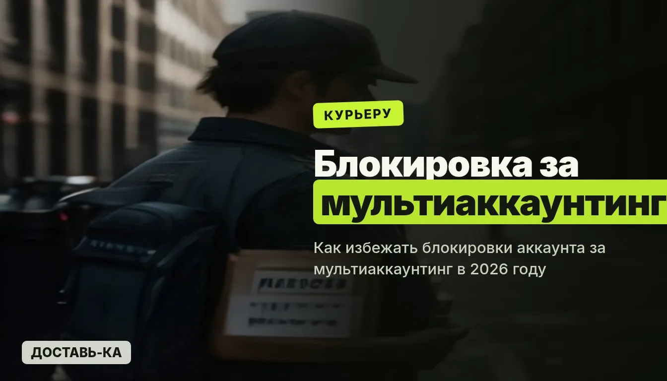 Блокировка аккаунта курьера навсегда за мультиаккаунтинг: как избежать в 2026