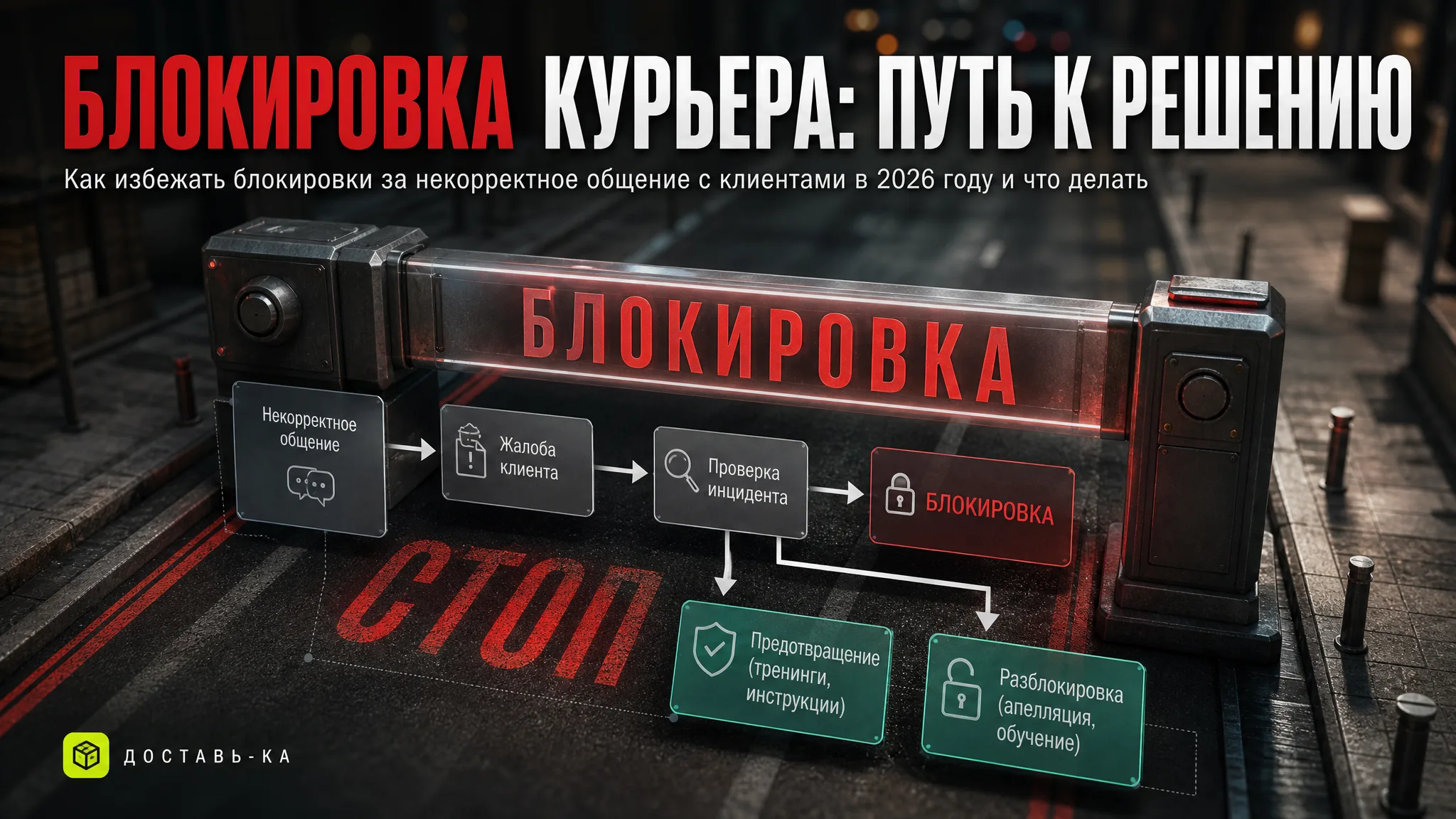 Блокировка за некорректное общение курьера: как избежать в 2026 году?