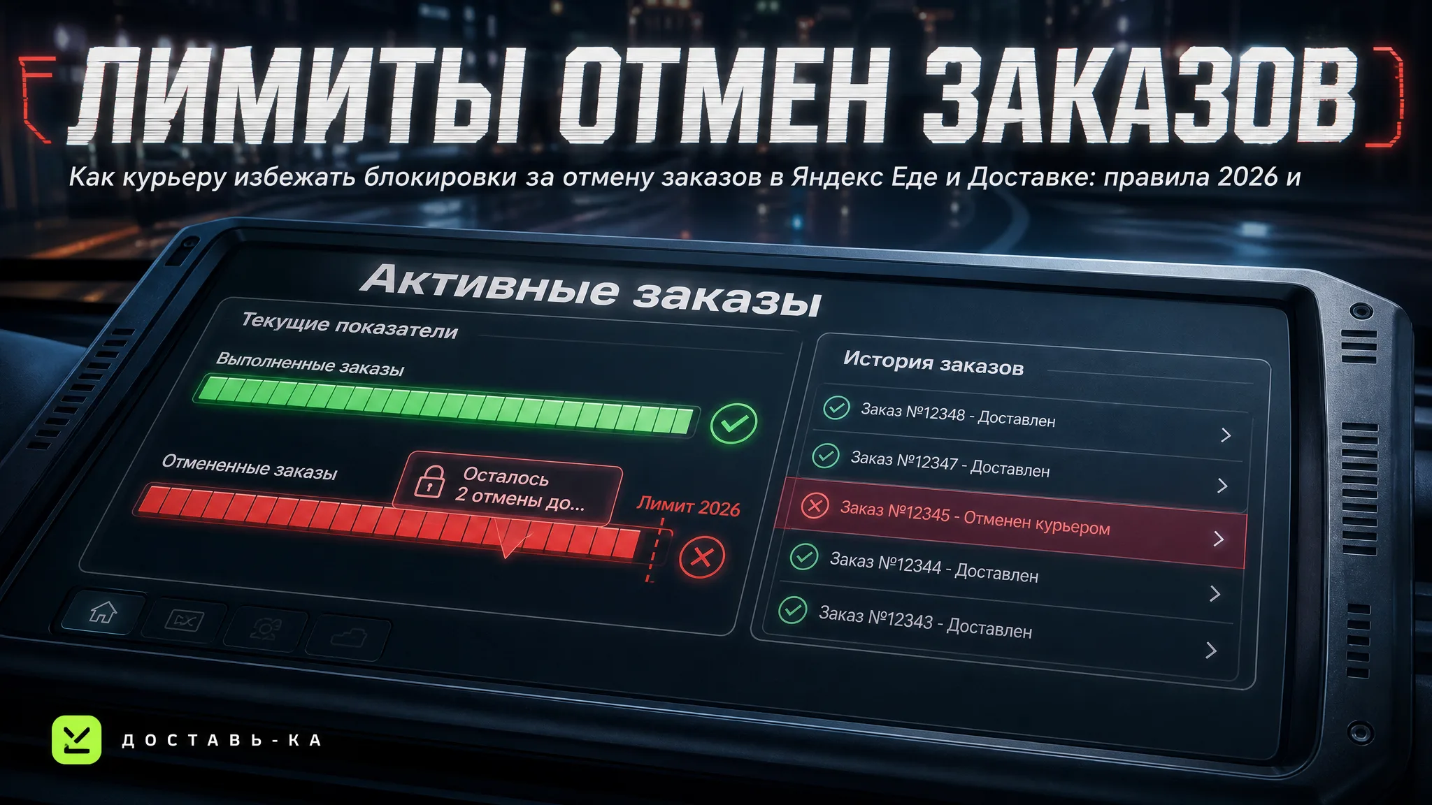 Сколько отмен заказов допускается до блокировки: лимиты и правила в 2026 году
