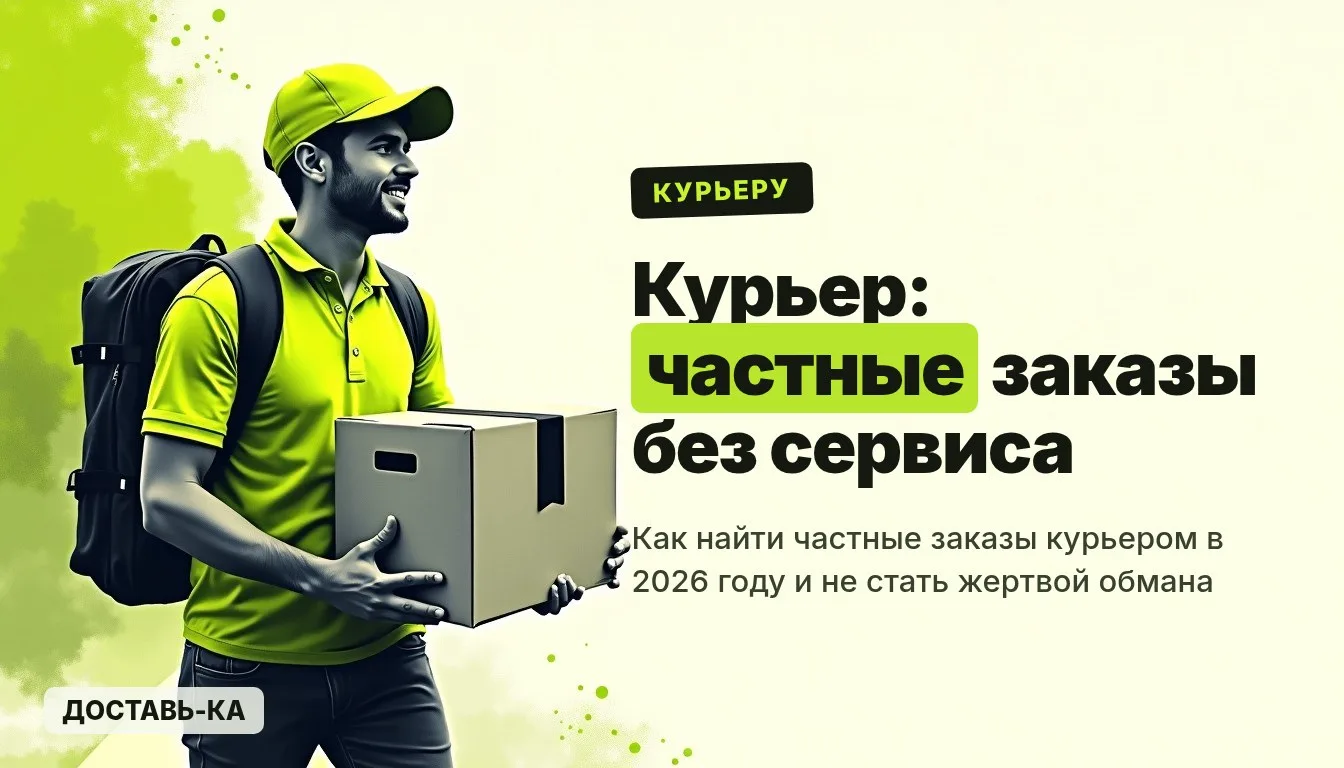 Курьер: частные заказы без сервиса — как найти и не обмануться в 2026 году