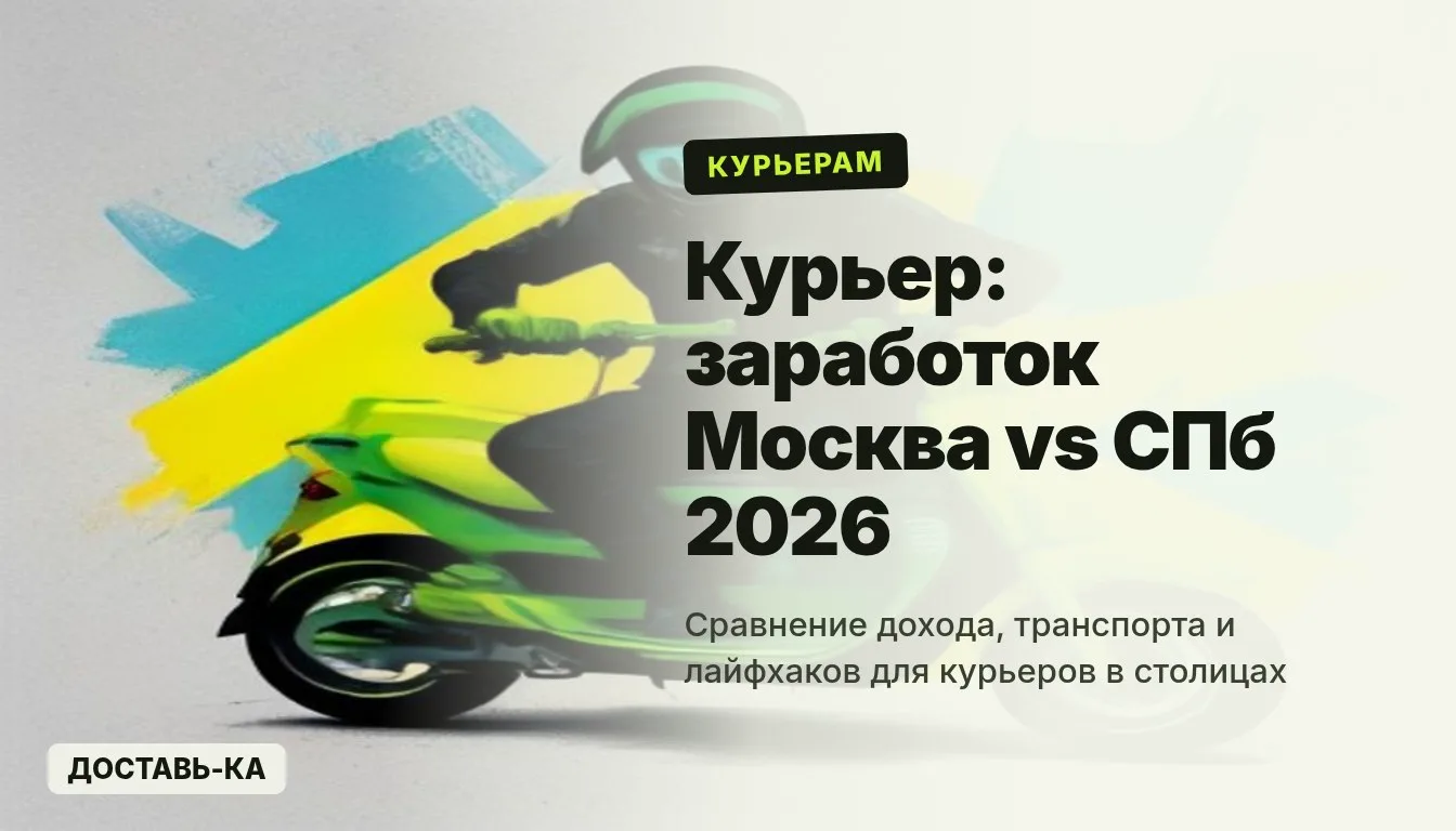 Заработок курьера Москва СПб: сравнение и лайфхаки 2026