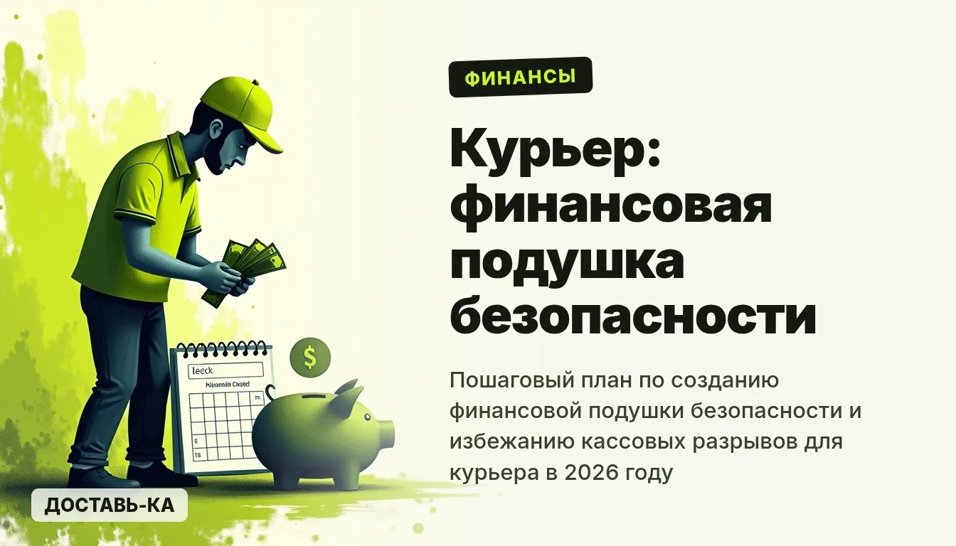 Курьер: как создать финансовую подушку безопасности и избежать кассовых разрывов в 2026 году