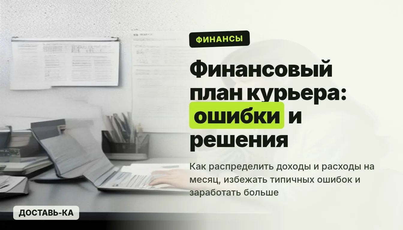 Финансовый план курьера: как распределить доходы и расходы на месяц в 2026
