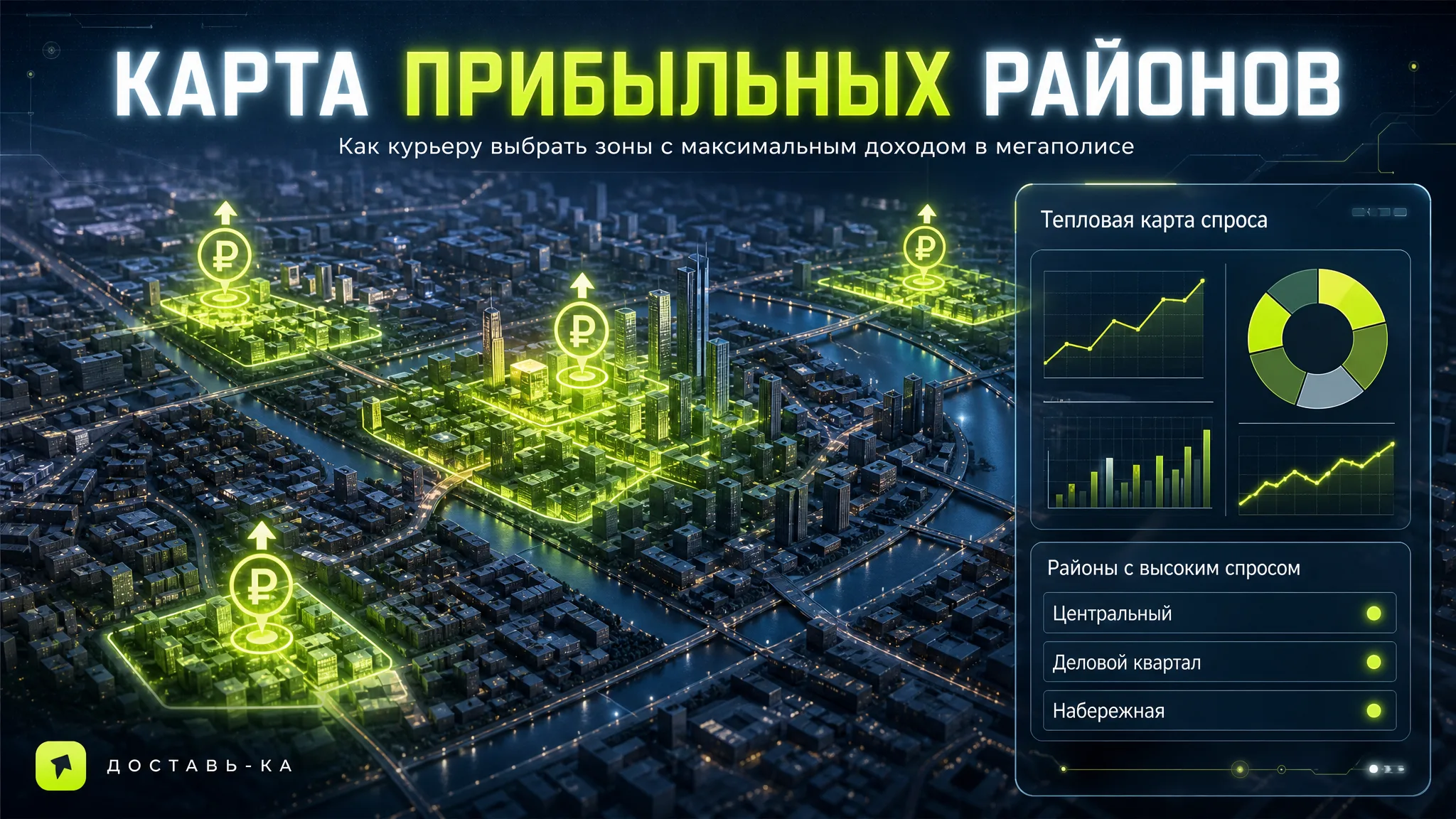 Города-миллионники 2026: где самые прибыльные районы для курьеров?