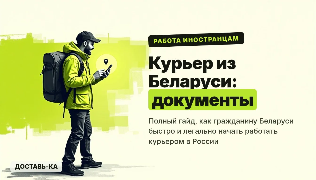 Работа курьером для граждан Беларуси в 2026 году: документы и заработок