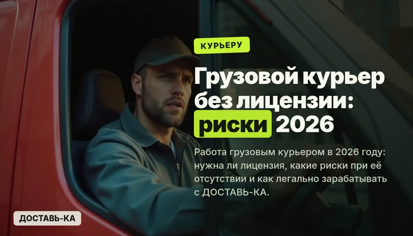 Грузовой курьер без лицензии: можно ли и какие риски в 2026 году?