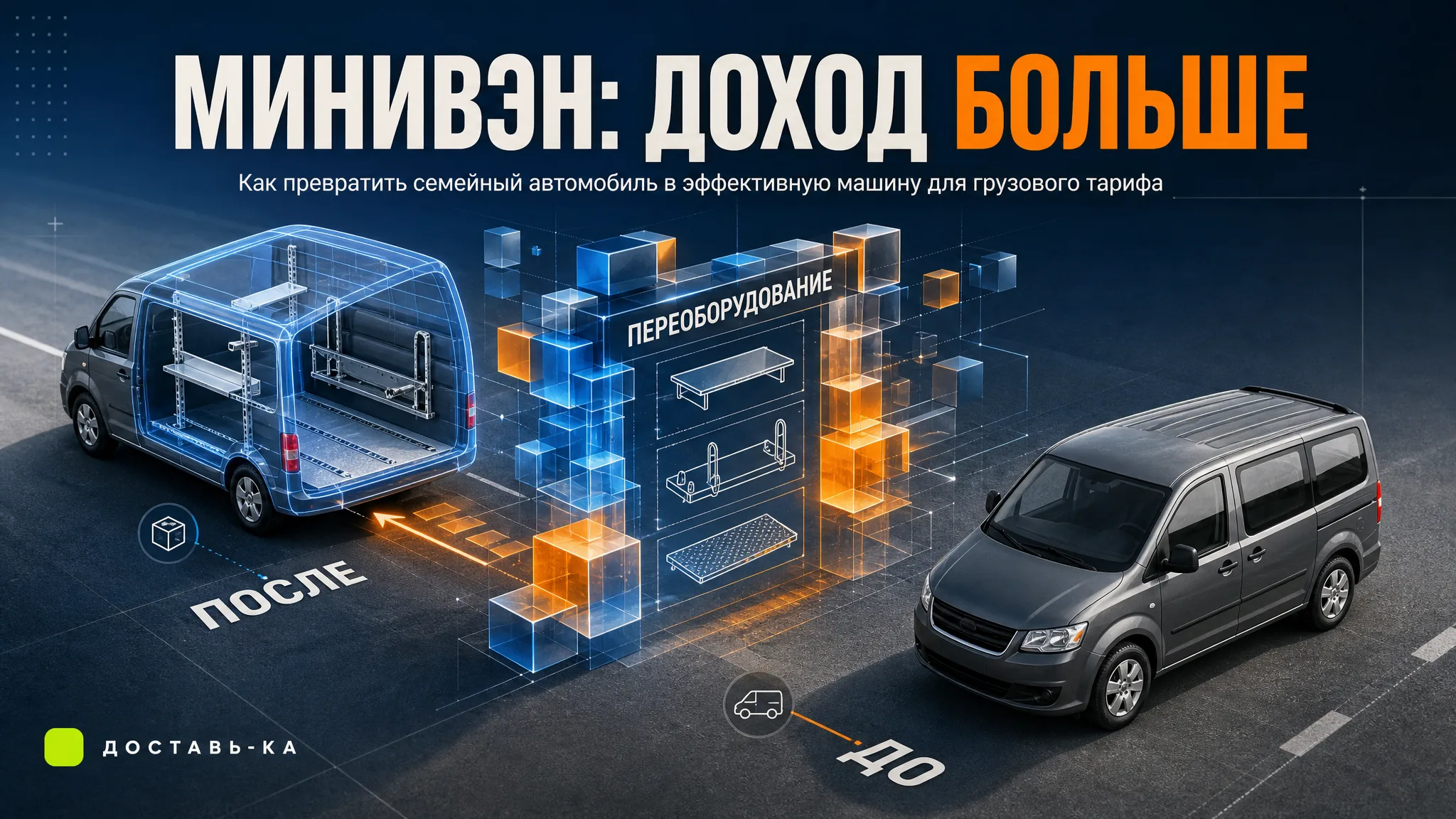Грузовой тариф: переоборудовать минивэн для максимальной загрузки в 2026 году