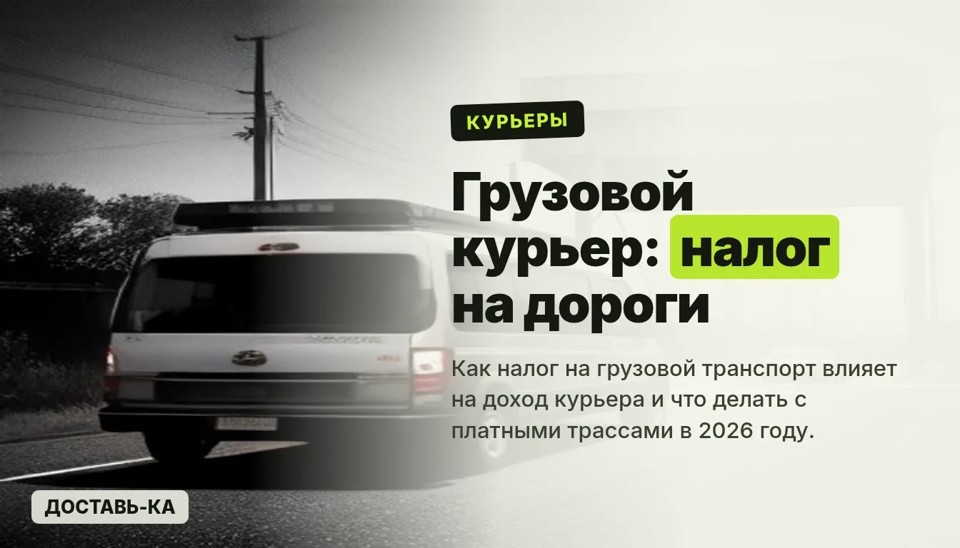 Налог на грузовой транспорт курьера: как влияет на доход в 2026 году