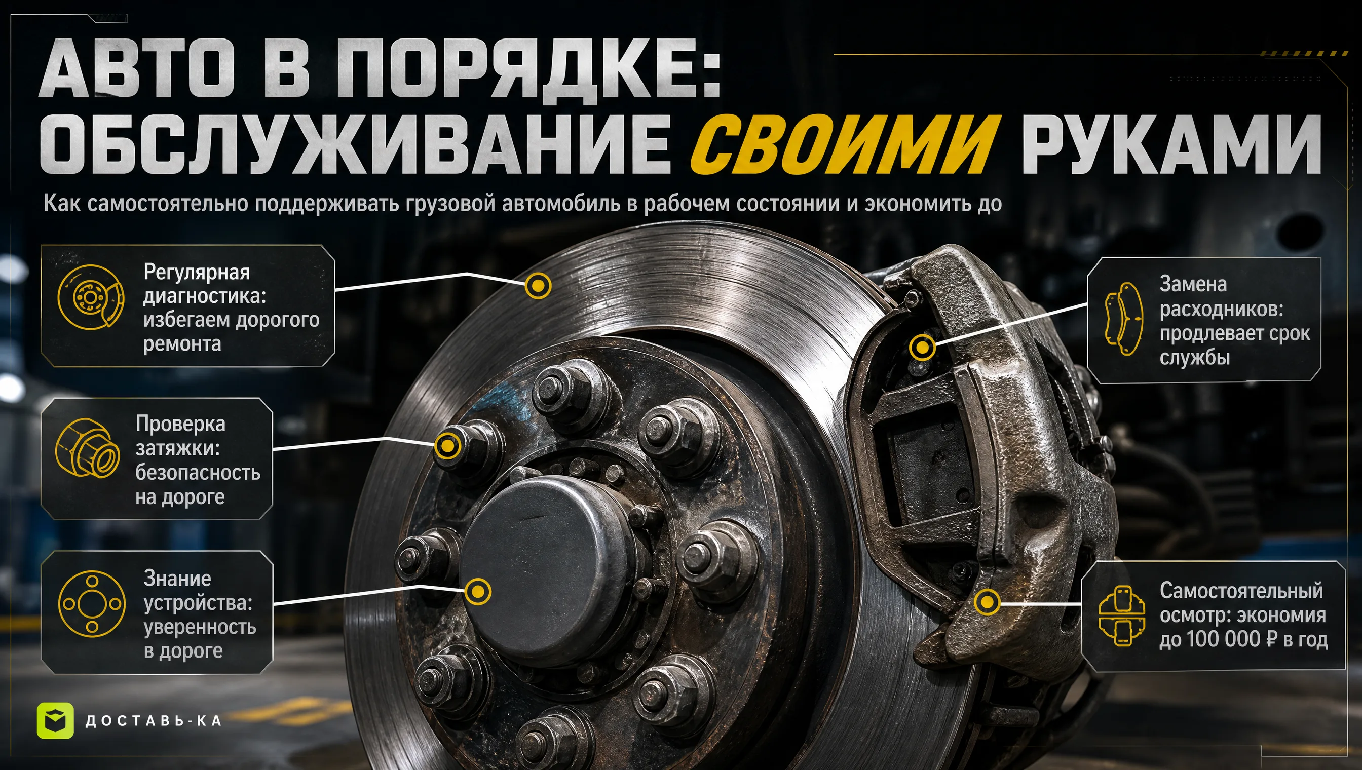 Грузовой тариф: самостоятельное обслуживание авто для экономии в 2026 году