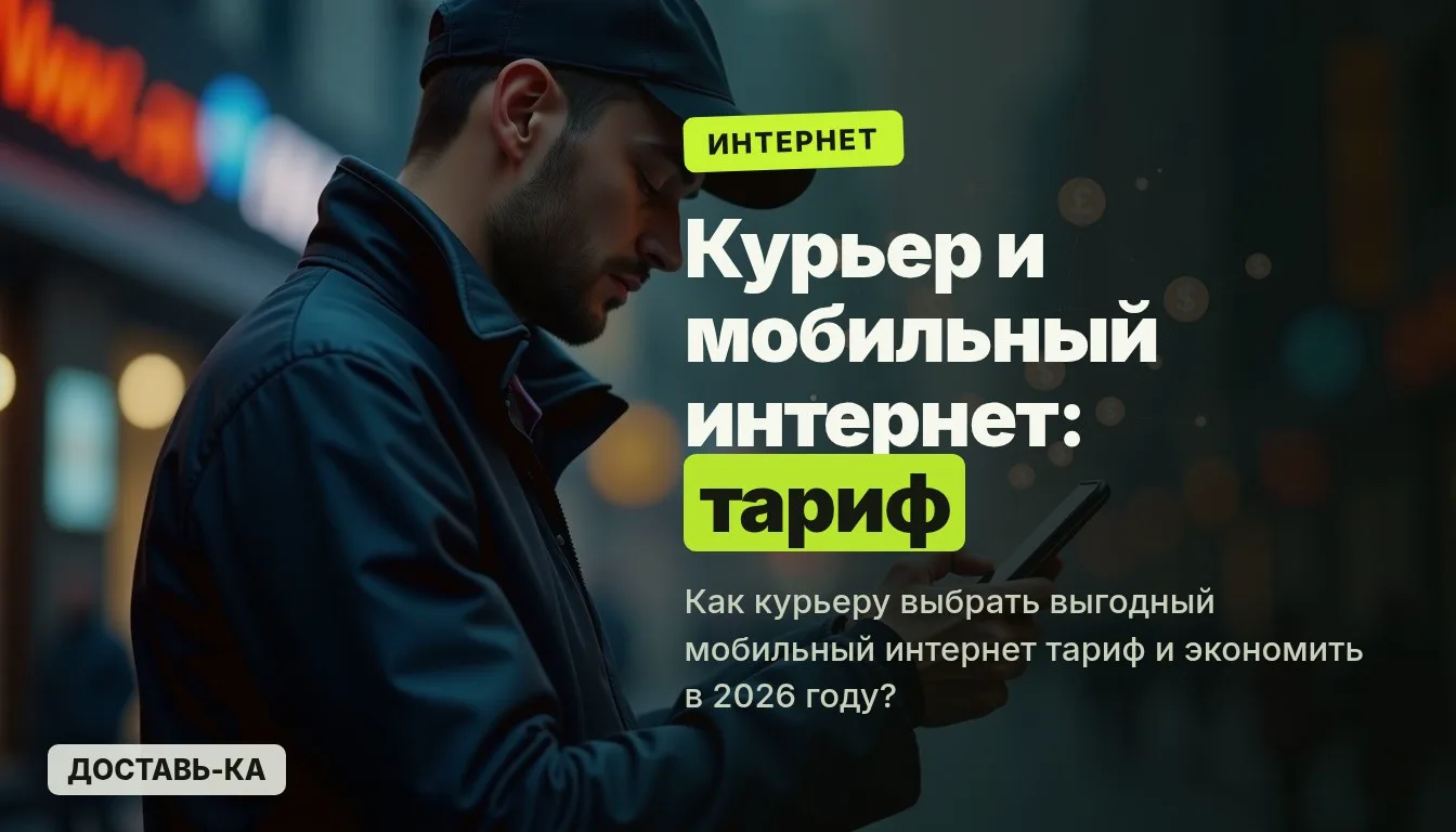 Мобильный интернет для курьера: как выбрать тариф и экономить в 2026?