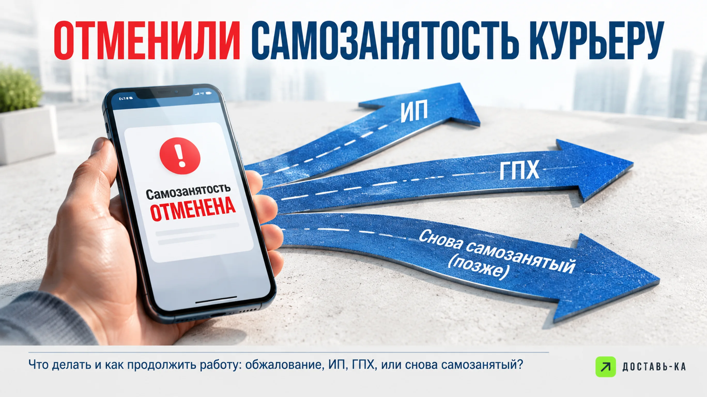 Отменили самозанятость курьеру в 2026 году: что делать и как работать дальше?