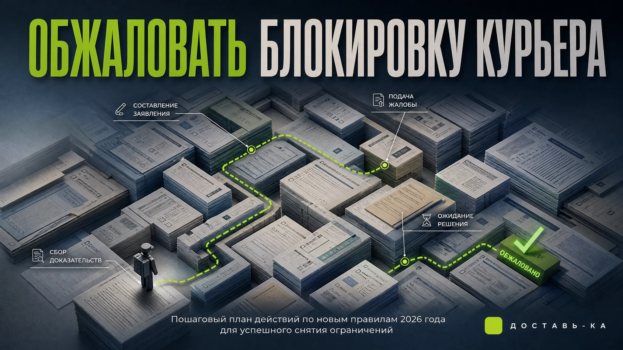 Как обжаловать блокировку курьера и штраф по новым правилам 2026 года