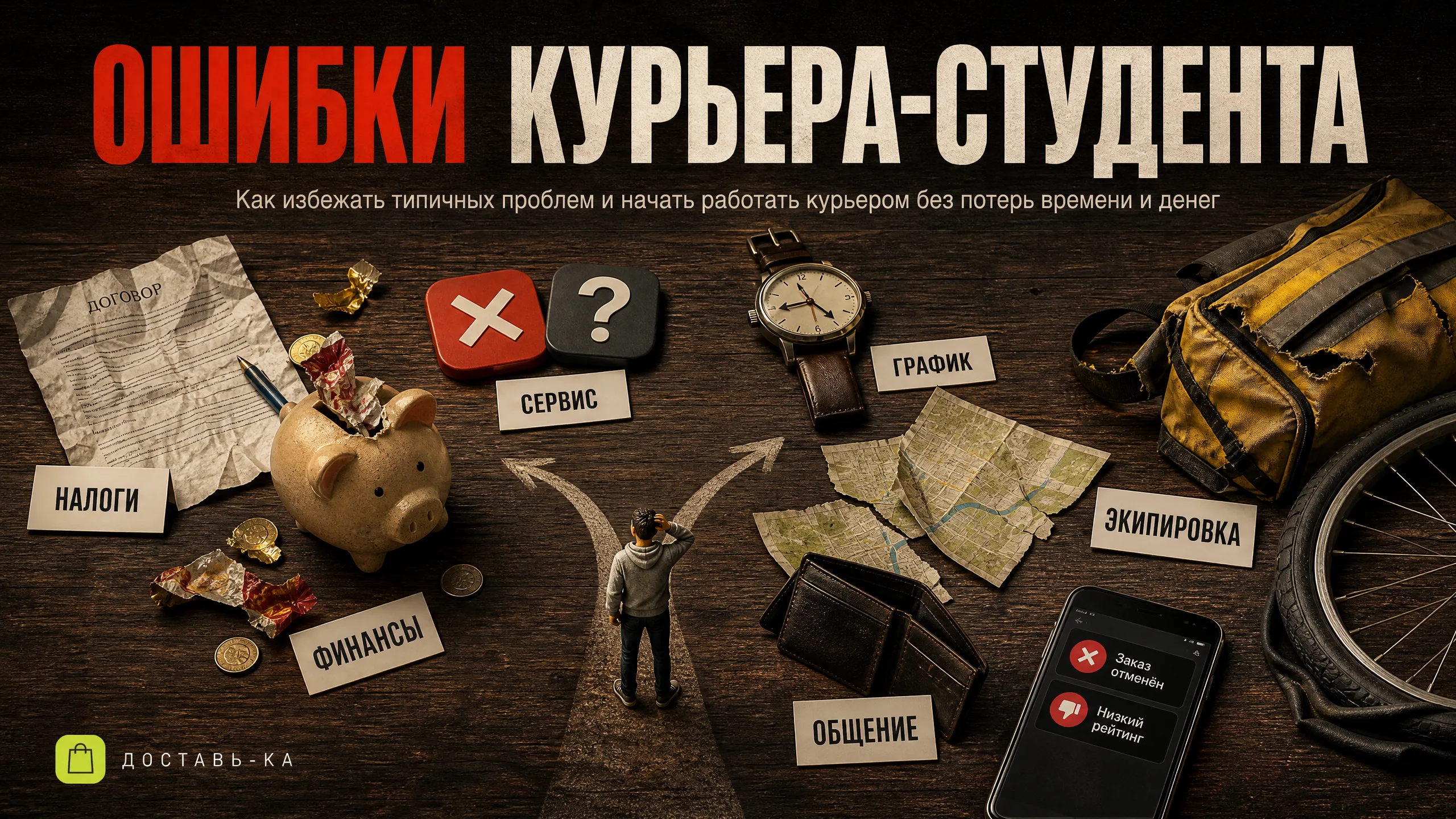 Работа курьером для студента: 7 ошибок и как их избежать в 2026 году