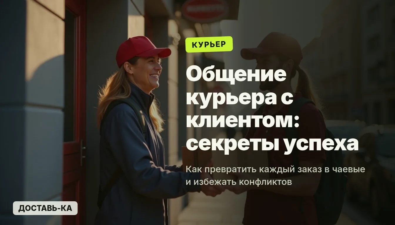 Общение курьера с клиентом: как избежать конфликтов и получить чаевые в 2026 году