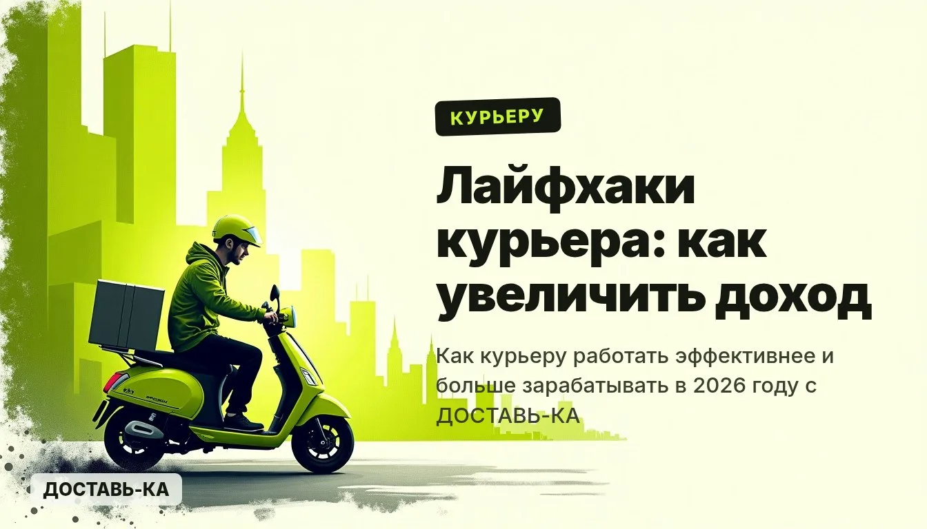 Лайфхаки для курьера: как увеличить эффективность и доход в 2026 году