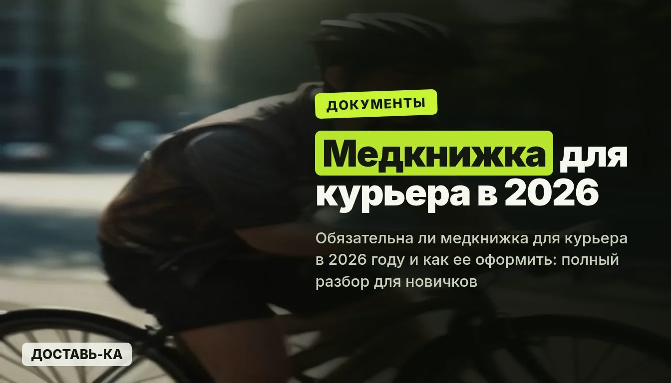 Нужна ли медкнижка для работы курьером в 2026 году: полный разбор